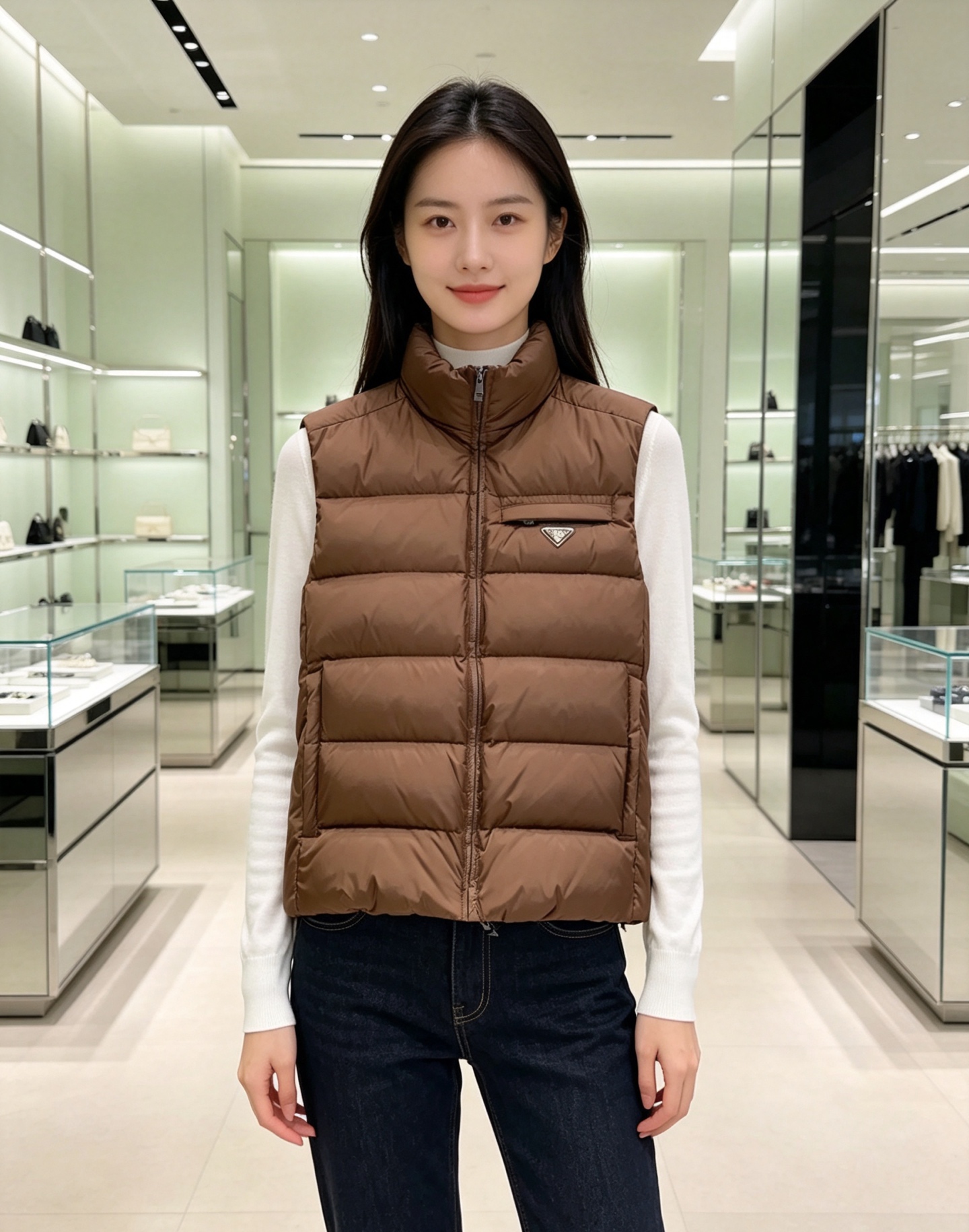 Prada 普拉达2026秋冬专柜同步新品发布,最新款羽绒马甲出货,全部原版购入,今年最新色,无论面料和辅料,真正做到了 Prada 普拉达2026秋冬专柜同步新品发布,最新款羽绒马甲出货,全部原版购入,今年最新色,无论面料和辅料,真正做到了
