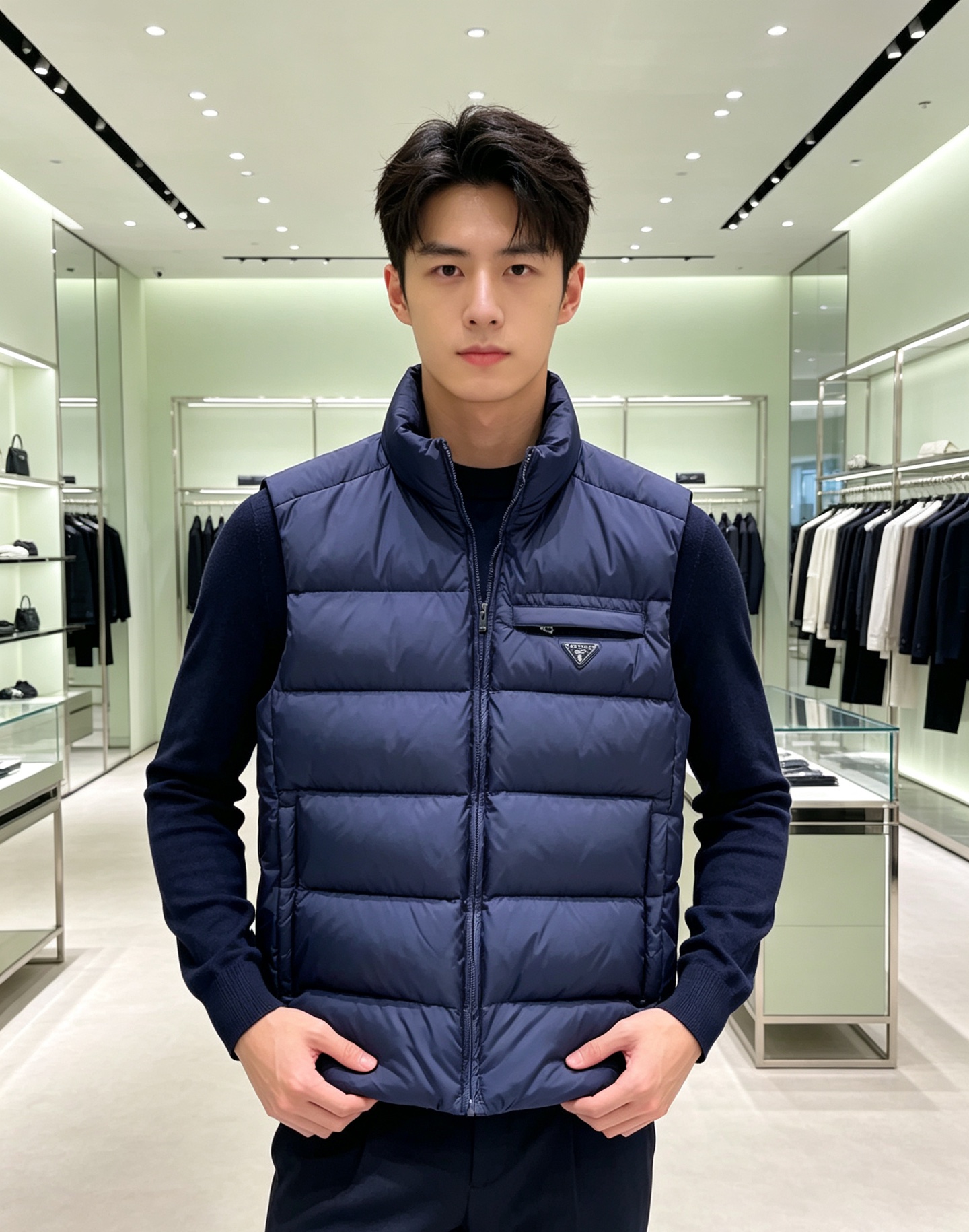 Prada 普拉达2026秋冬专柜同步新品发布,最新款羽绒马甲出货,全部原版购入,今年最新色,无论面料和辅料,真正做到了 Prada 普拉达2026秋冬专柜同步新品发布,最新款羽绒马甲出货,全部原版购入,今年最新色,无论面料和辅料,真正做到了