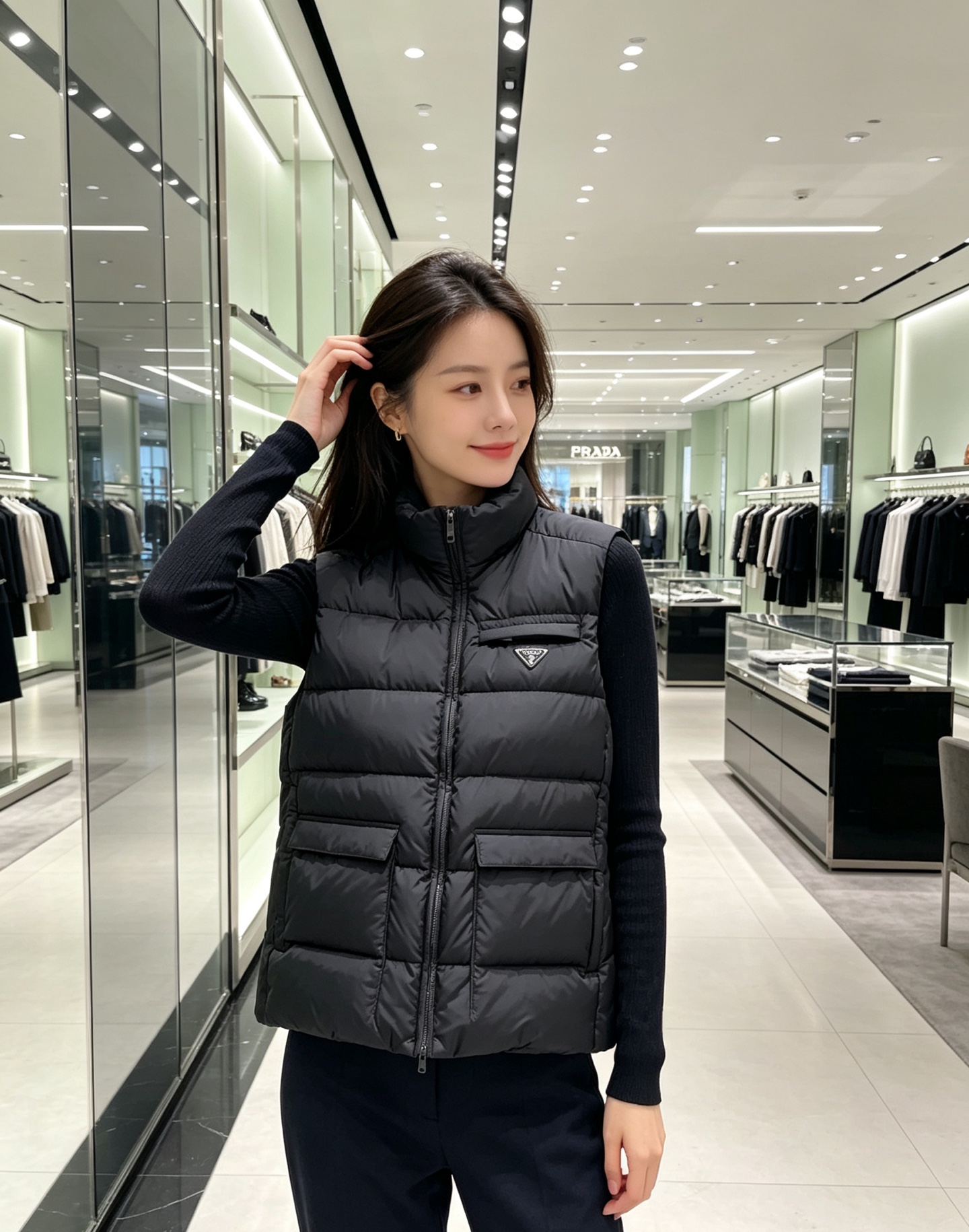 Prada 普拉达2026秋冬专柜同步新品发布,最新款羽绒马甲出货,全部原版购入,今年最新色,无论面料和辅料,真正做到了 Prada 普拉达2026秋冬专柜同步新品发布,最新款羽绒马甲出货,全部原版购入,今年最新色,无论面料和辅料,真正做到了