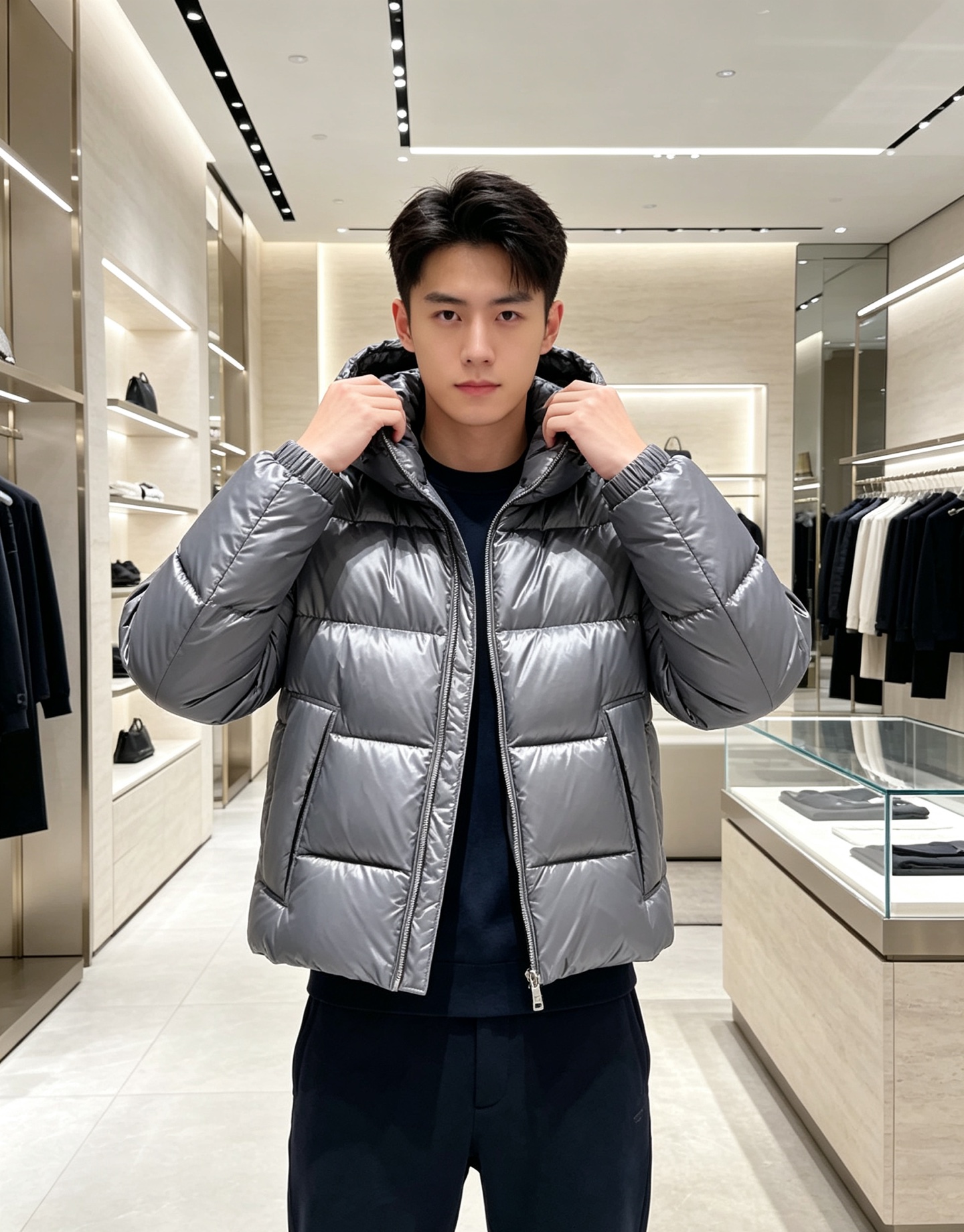 Moncler 蒙口2026秋冬新品发布,蒙口最新款亮光羽绒出货,柜上同步,面料及辅料全部订制,帽子可脱卸,面料涂层有股 Moncler 蒙口2026秋冬新品发布,蒙口最新款亮光羽绒出货,柜上同步,面料及辅料全部订制,帽子可脱卸,面料涂层有股