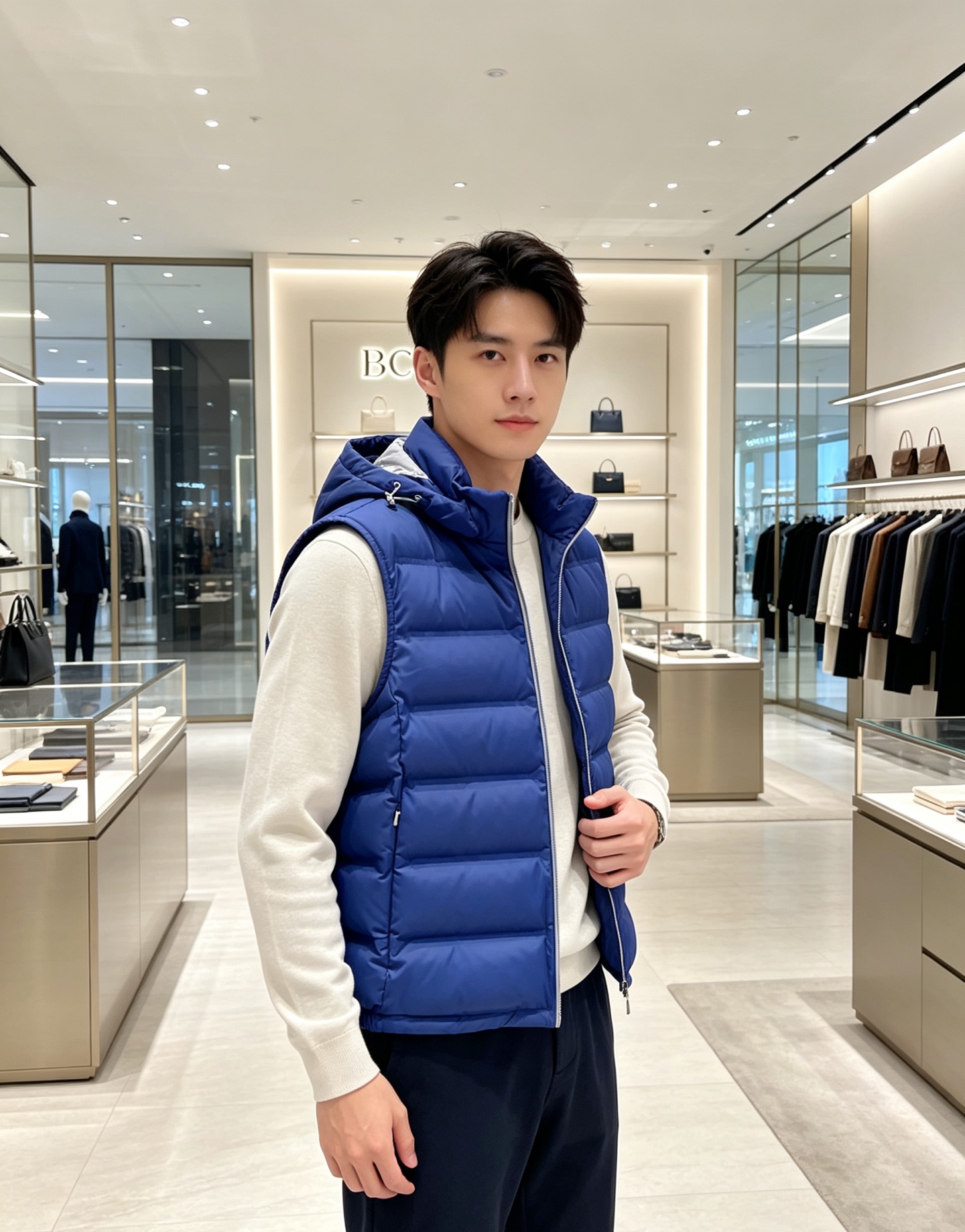 26秋冬新品发布，BC新款羽绒马甲出货，帽子可完全拆卸成立领，所有面料及辅料原版开模订制，质感超强，码数：48-56