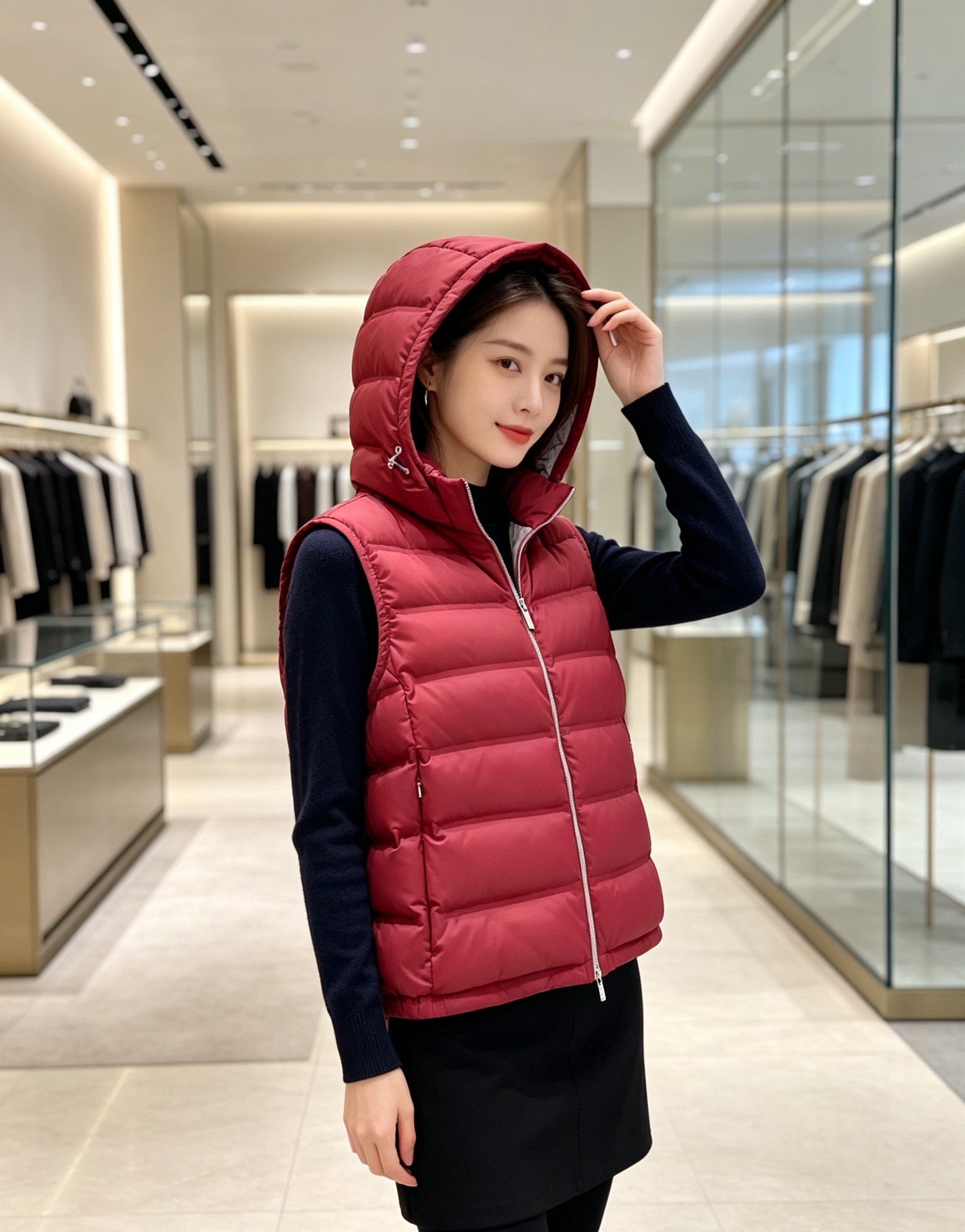 26秋冬新品发布，BC新款羽绒马甲出货，帽子可完全拆卸成立领，所有面料及辅料原版开模订制，质感超强，码数：48-56
