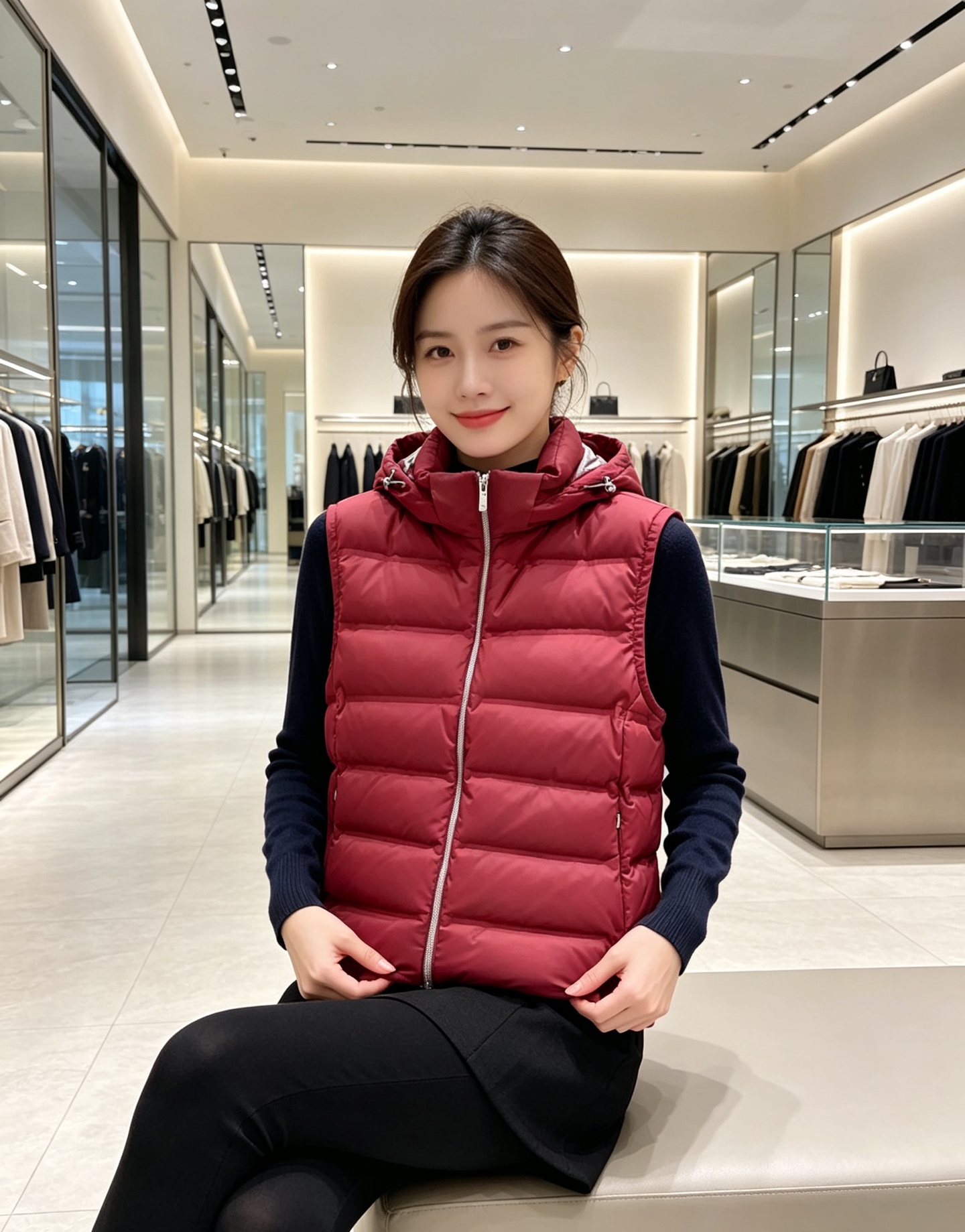 26秋冬新品发布，BC新款羽绒马甲出货，帽子可完全拆卸成立领，所有面料及辅料原版开模订制，质感超强，码数：48-56