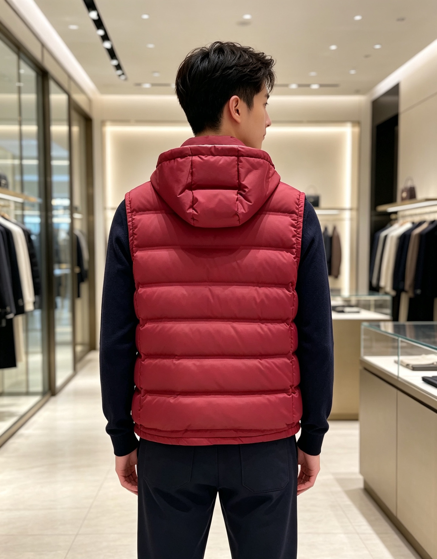 26秋冬新品发布，BC新款羽绒马甲出货，帽子可完全拆卸成立领，所有面料及辅料原版开模订制，质感超强，码数：48-56