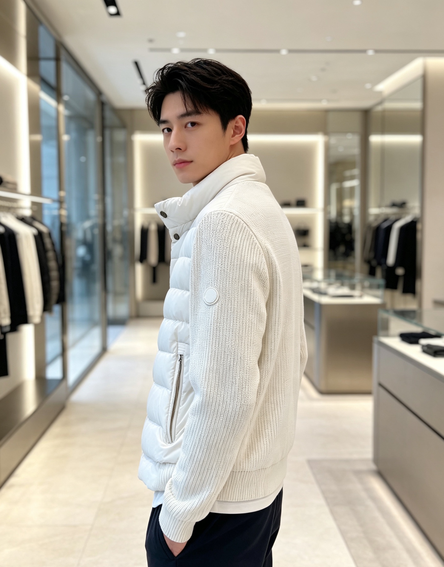 Moncler 蒙口 2026年秋冬新款羽绒服，针织拼接羽绒服采用新国标95白鸭绒，秋冬新品内搭神器！在国内羽绒黑色都是