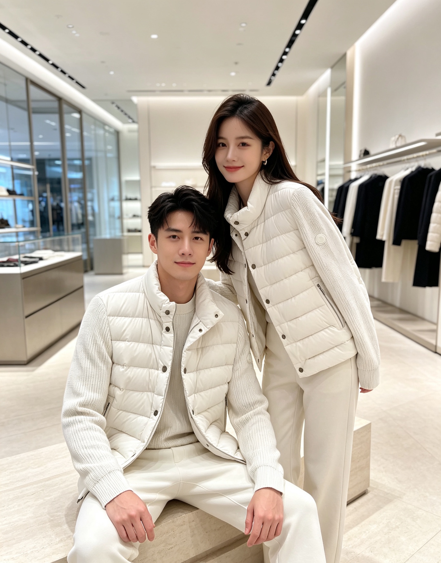 Moncler 蒙口 2026年秋冬新款羽绒服，针织拼接羽绒服采用新国标95白鸭绒，秋冬新品内搭神器！在国内羽绒黑色都是