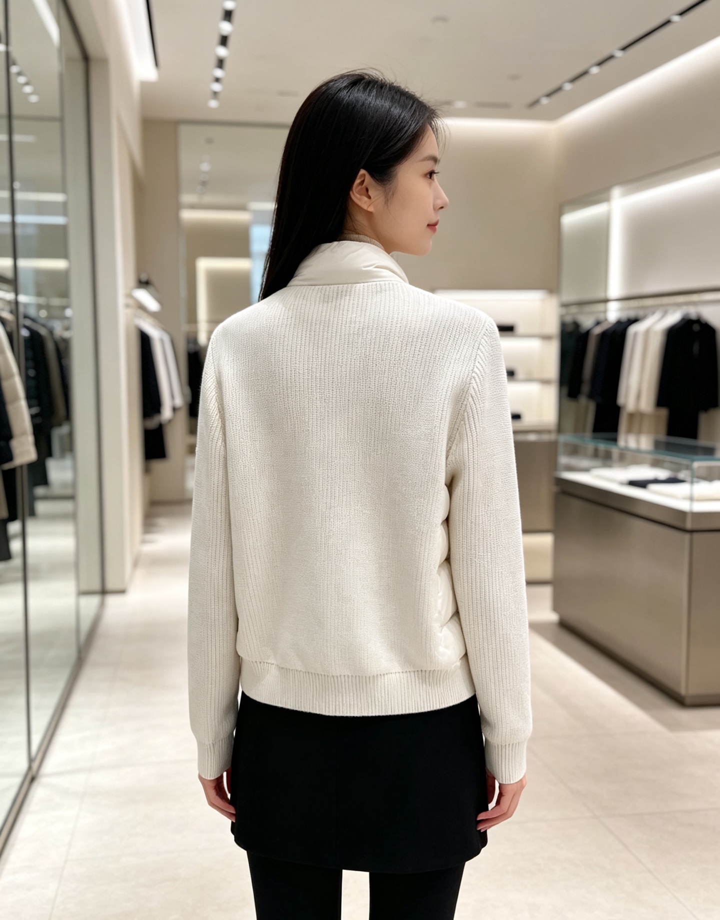 Moncler 蒙口 2026年秋冬新款羽绒服，针织拼接羽绒服采用新国标95白鸭绒，秋冬新品内搭神器！在国内羽绒黑色都是