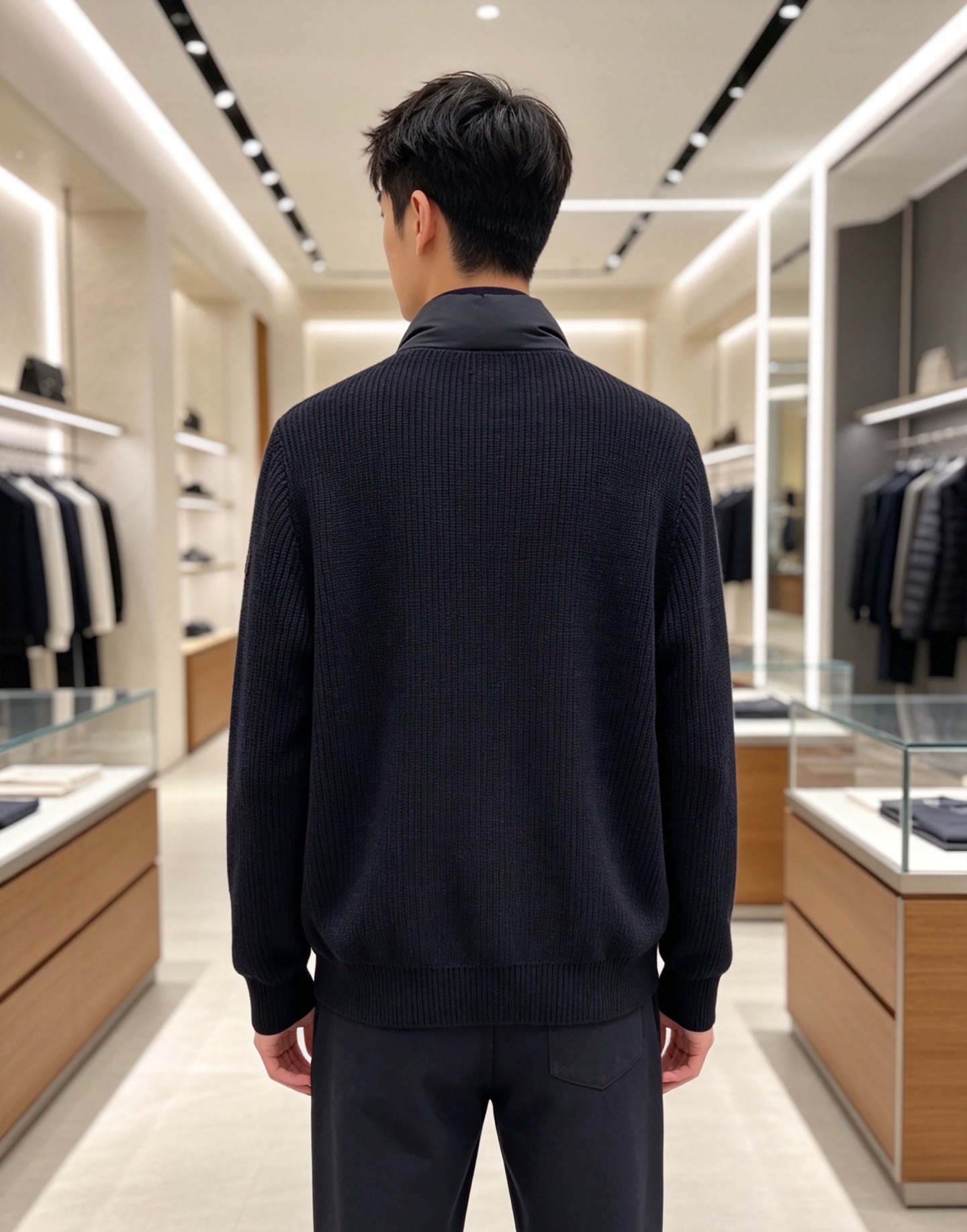 Moncler 蒙口 2026年秋冬新款羽绒服，针织拼接羽绒服采用新国标95白鸭绒，秋冬新品内搭神器！在国内羽绒黑色都是