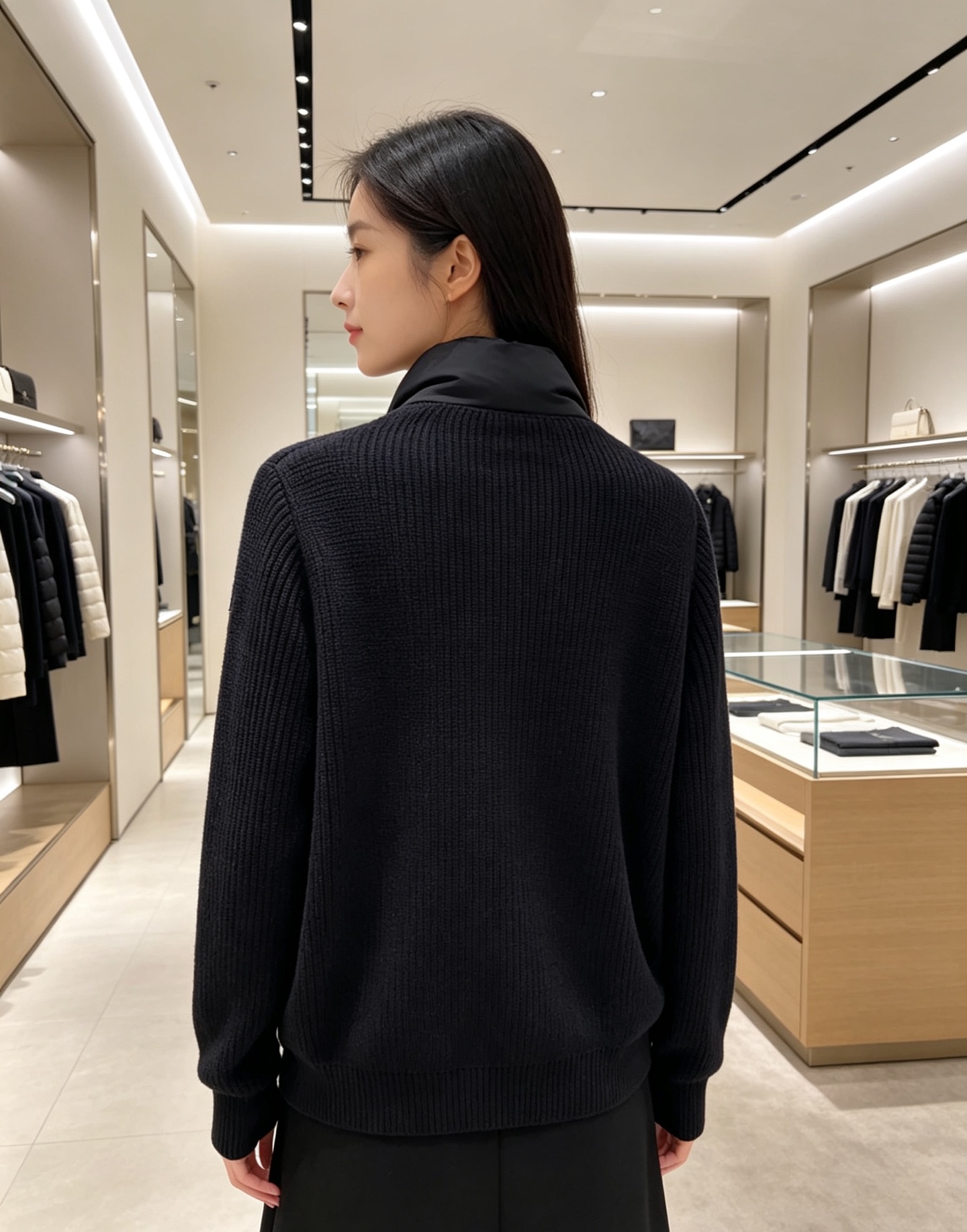 Moncler 蒙口 2026年秋冬新款羽绒服，针织拼接羽绒服采用新国标95白鸭绒，秋冬新品内搭神器！在国内羽绒黑色都是