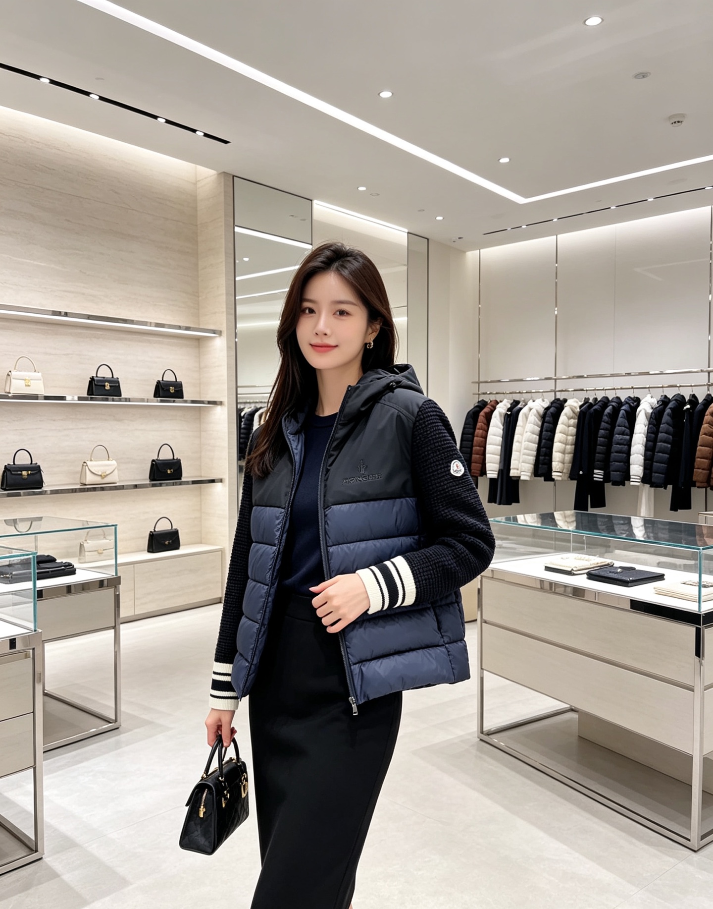 Moncler 蒙口 2026年秋冬新款羽绒服,针织连帽拼接羽绒服采用新国标95白鸭绒,秋冬新品内搭神器!在国内羽绒黑色 Moncler 蒙口 2026年秋冬新款羽绒服,针织连帽拼接羽绒服采用新国标95白鸭绒,秋冬新品内搭神器!在国内羽绒黑色