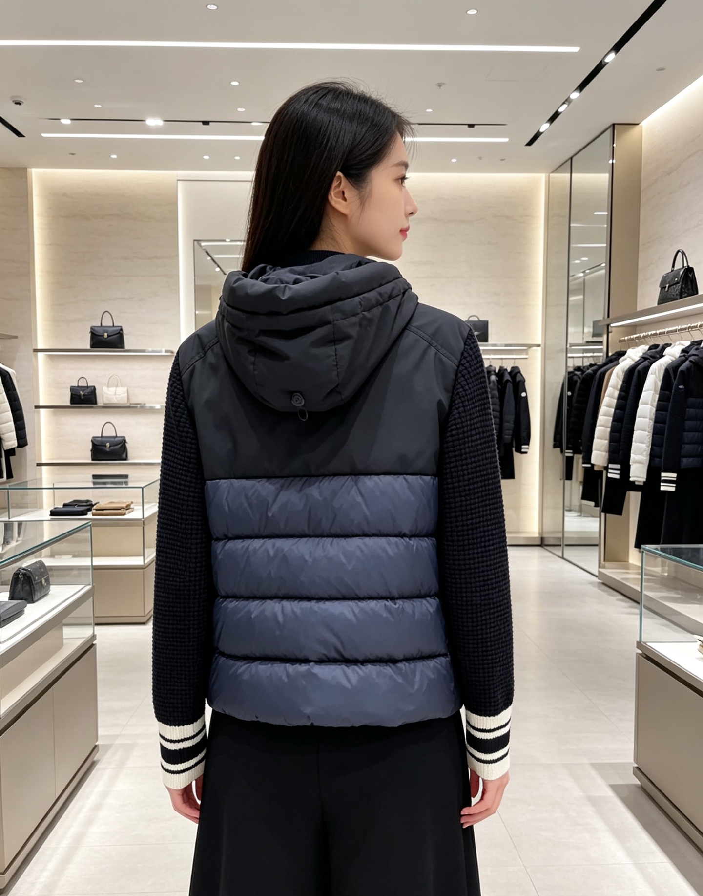 Moncler 蒙口 2026年秋冬新款羽绒服,针织连帽拼接羽绒服采用新国标95白鸭绒,秋冬新品内搭神器!在国内羽绒黑色 Moncler 蒙口 2026年秋冬新款羽绒服,针织连帽拼接羽绒服采用新国标95白鸭绒,秋冬新品内搭神器!在国内羽绒黑色