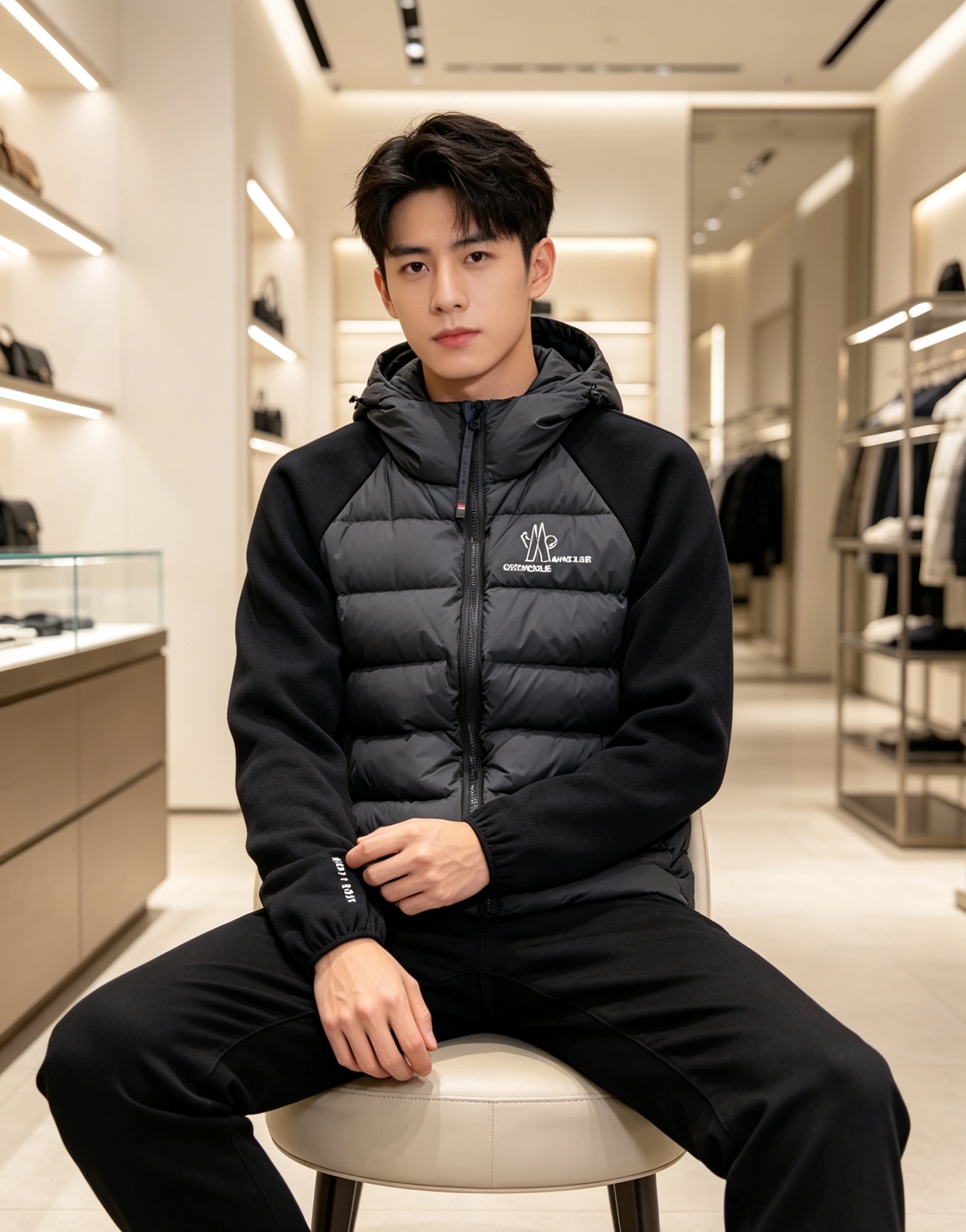 Moncler 蒙口 FW2026新款连帽拼羽绒夹克外套。经典款,一件难求。采用原版定制面料,正身充90绒,拼接设计,时 Moncler 蒙口 FW2026新款连帽拼羽绒夹克外套。经典款,一件难求。采用原版定制面料,正身充90绒,拼接设计,时