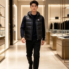 特级羽绒⬆️Moncler Bormes(贸易公司渠道订单)男士连帽羽绒马甲.连帽可脱卸.可变立领马甲.不讲面料/不讲五 特级羽绒⬆️Moncler Bormes(贸易公司渠道订单)男士连帽羽绒马甲.连帽可脱卸.可变立领马甲.不讲面料/不讲五