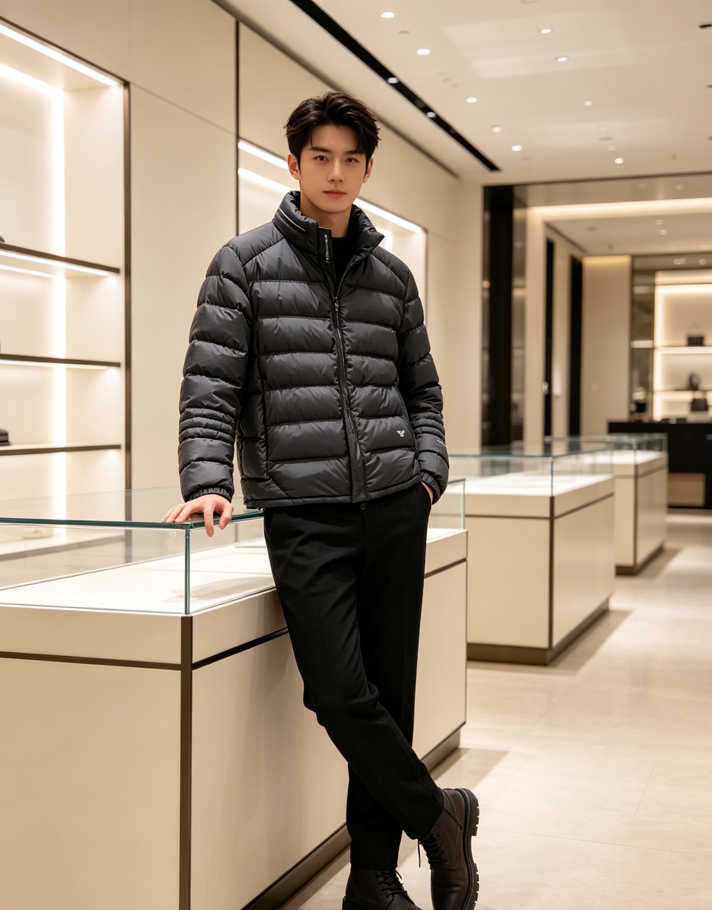 Armani 阿玛尼 2026秋冬专柜同步新品发布，最新款立领羽绒服出货，全部原版购入，无论面料和辅料，真正做到了1:1