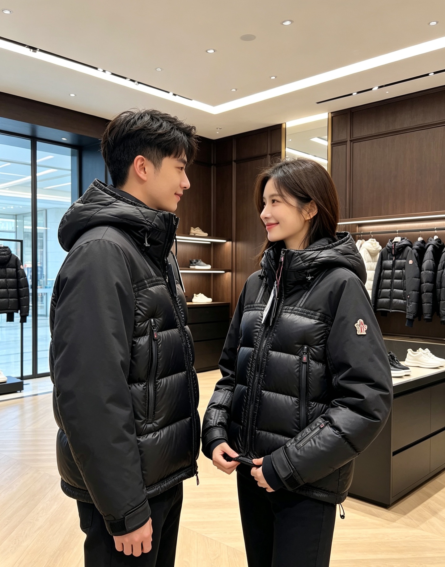 特级羽绒⬆️ Moncler Grenoble男士Morgins羊毛皮拼接里羽绒服.高端单品.原版购入开发.对版面料.原