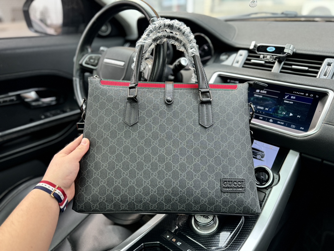 Professional Men’s Computer Insulation Zipper Bag with Smooth Zipper and Oil Edge - 图片 1
