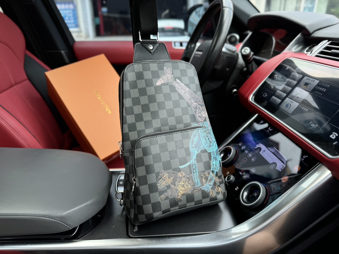 Louis Vuitton LV Avenue Taschen „Gürteltaschen  & Bauchtaschen“ Umhängetaschen  & Schultertaschen Damier Graphite Leinwand Lässig