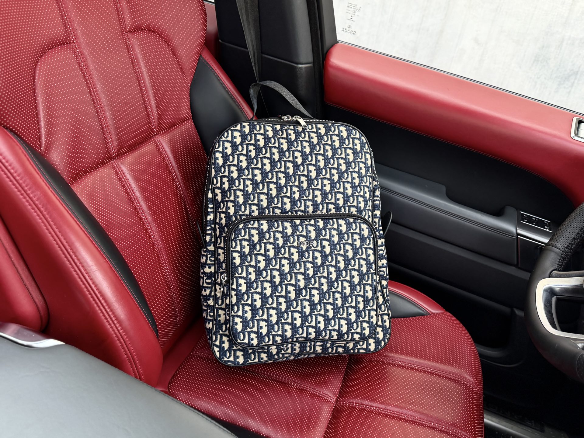 Dior Oblique Navy Beige 30x41x12cm travel everyday