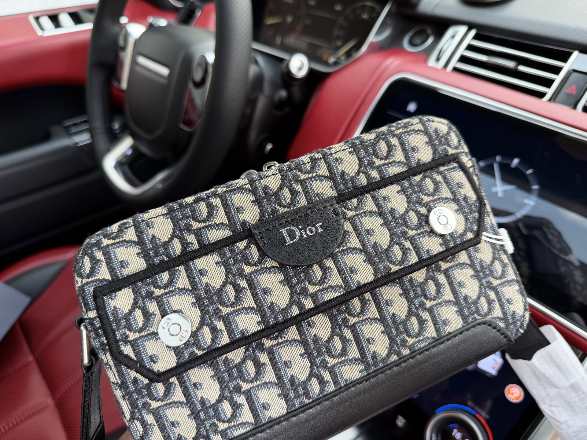 Dior Oblique navy/beige 21x14x7cm crossbody everyday