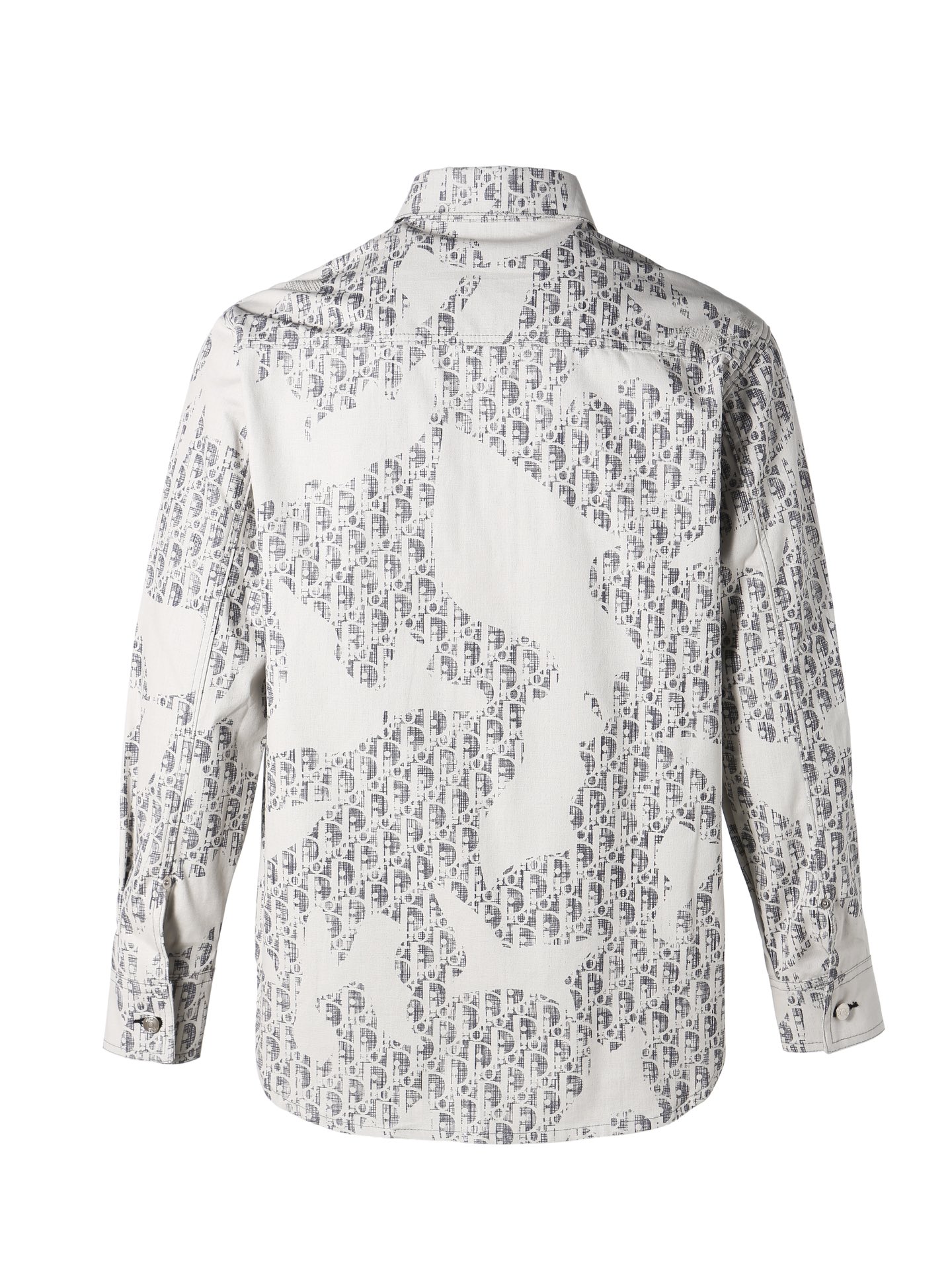 Japanese-Inspired Oblique Print Jacket in Black and White Cotton Cowboy Cloth - 图片 2