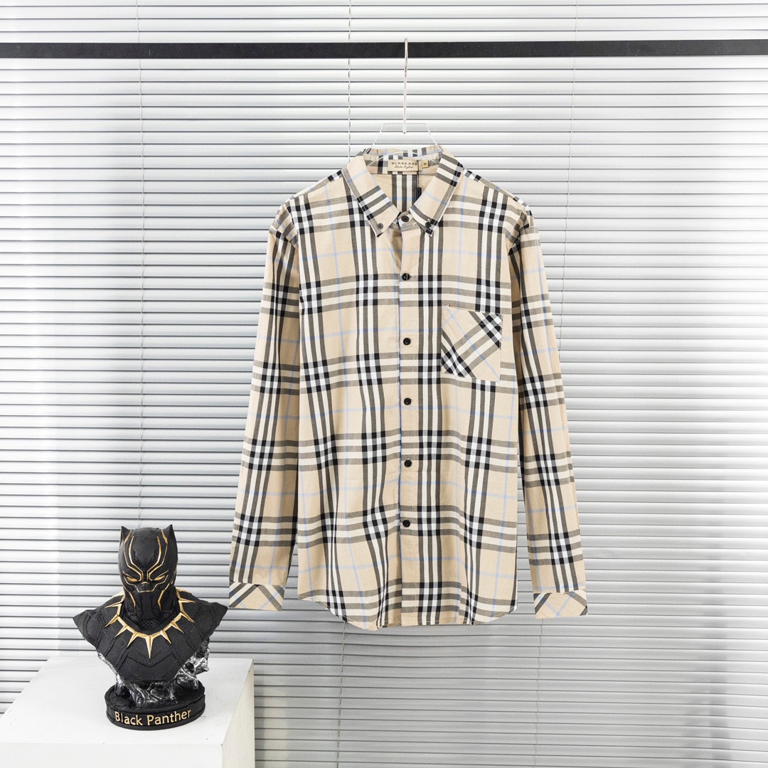 Burberry Classic Long-Sleeved Shirt: Timeless Style, Premium Quality, Essential Wardrobe Piece - 图片 1