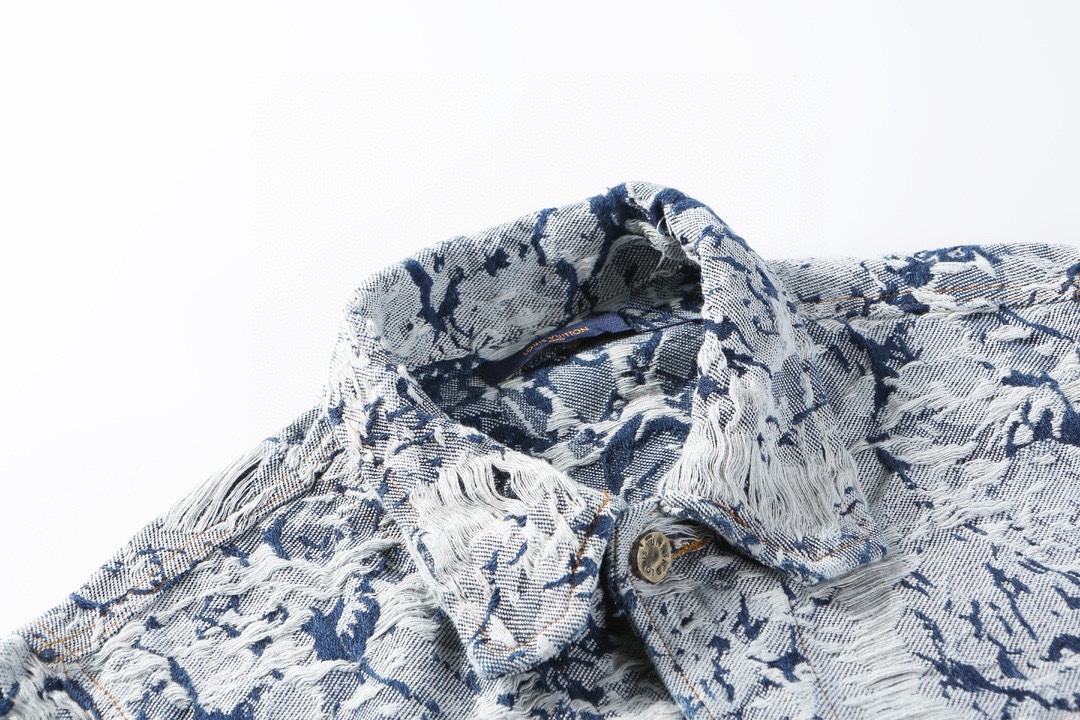 Louis Vuitton路易威登 24Fw 雪花流苏牛仔外套