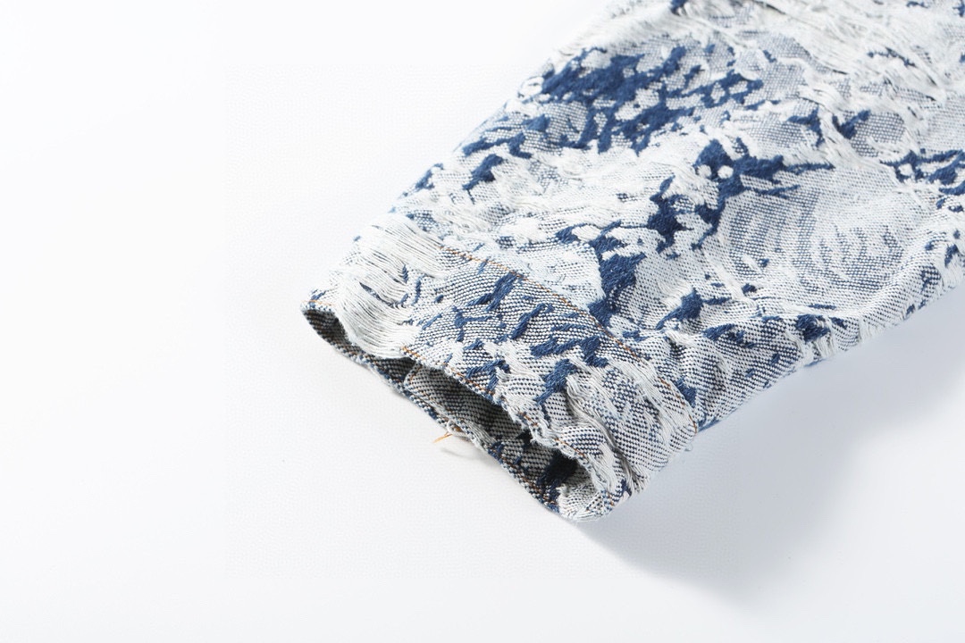 Louis Vuitton路易威登 24Fw 雪花流苏牛仔外套