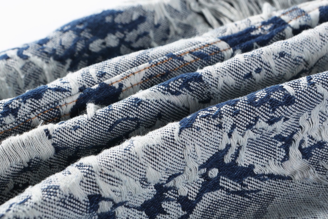 Louis Vuitton路易威登 24Fw 雪花流苏牛仔外套