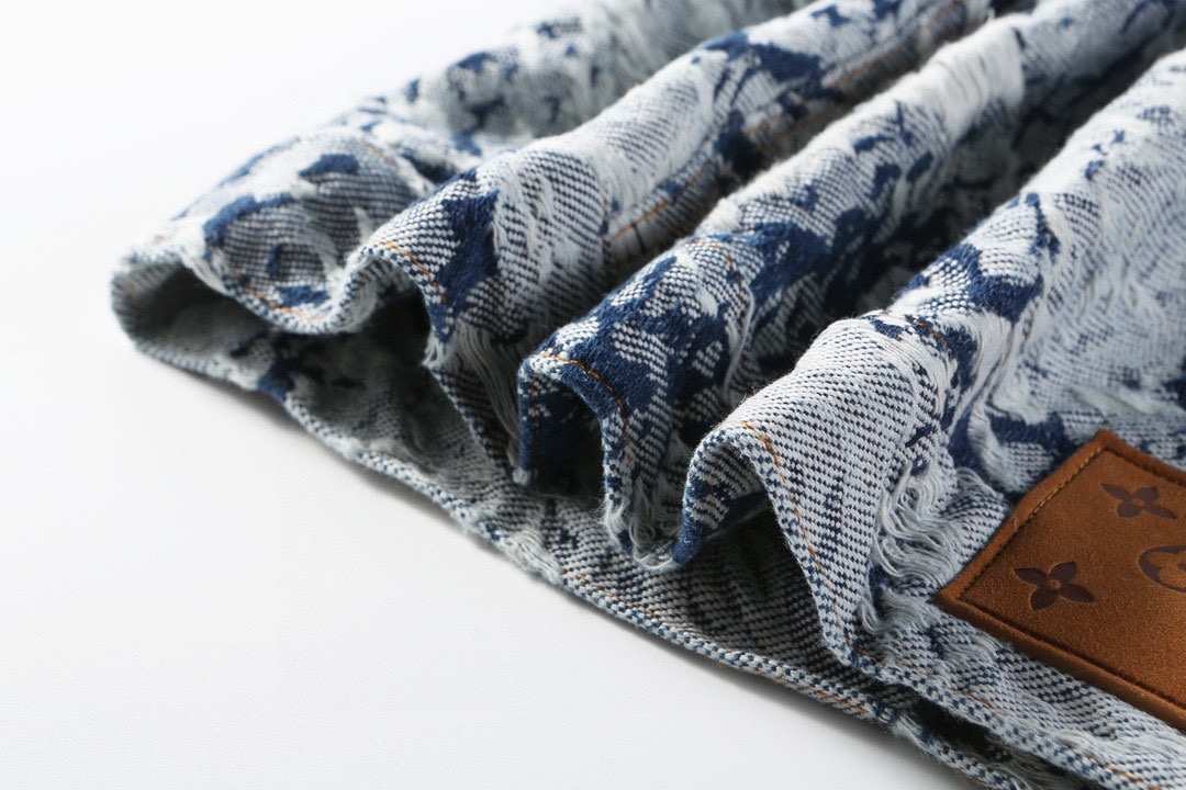 Louis Vuitton路易威登 24Fw 雪花流苏牛仔外套