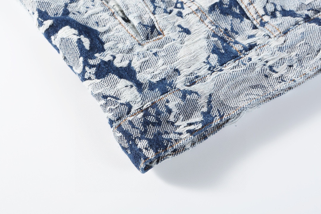 Louis Vuitton路易威登 24Fw 雪花流苏牛仔外套