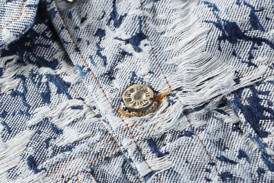 Louis Vuitton路易威登 24Fw 雪花流苏牛仔外套