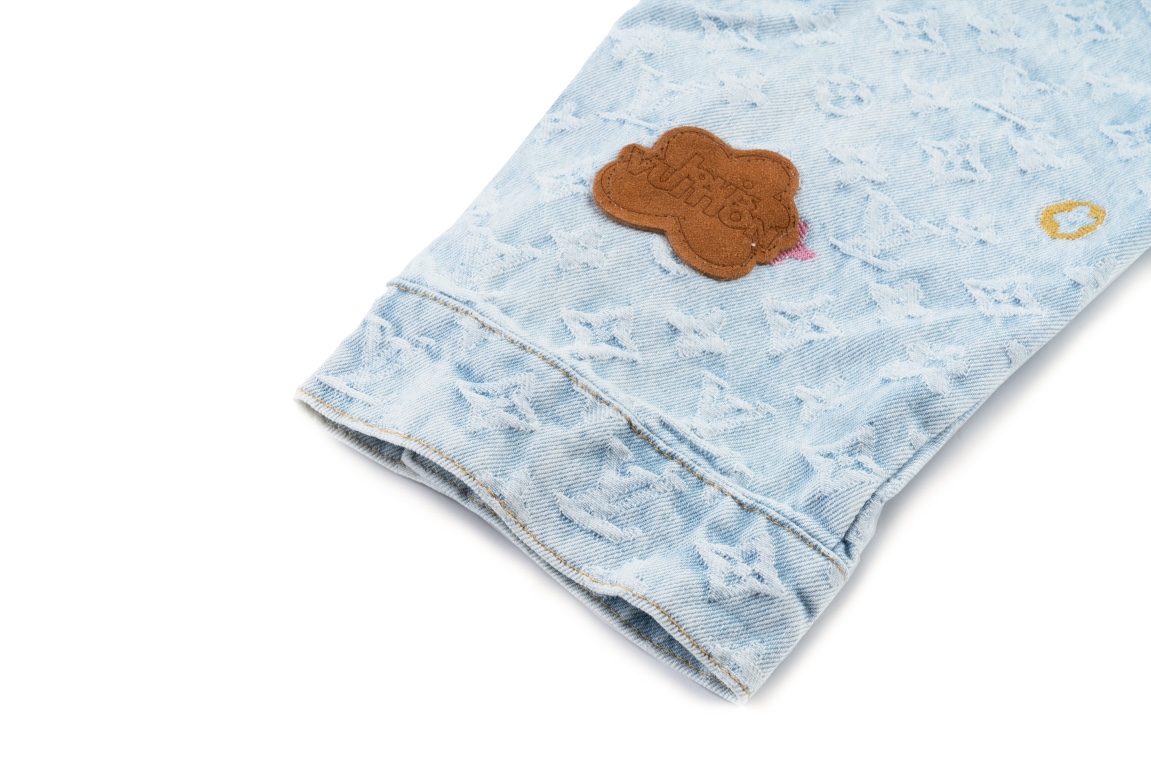 Louis Vuitton/路易威登 Tyler联名老花提花刺绣牛仔外套