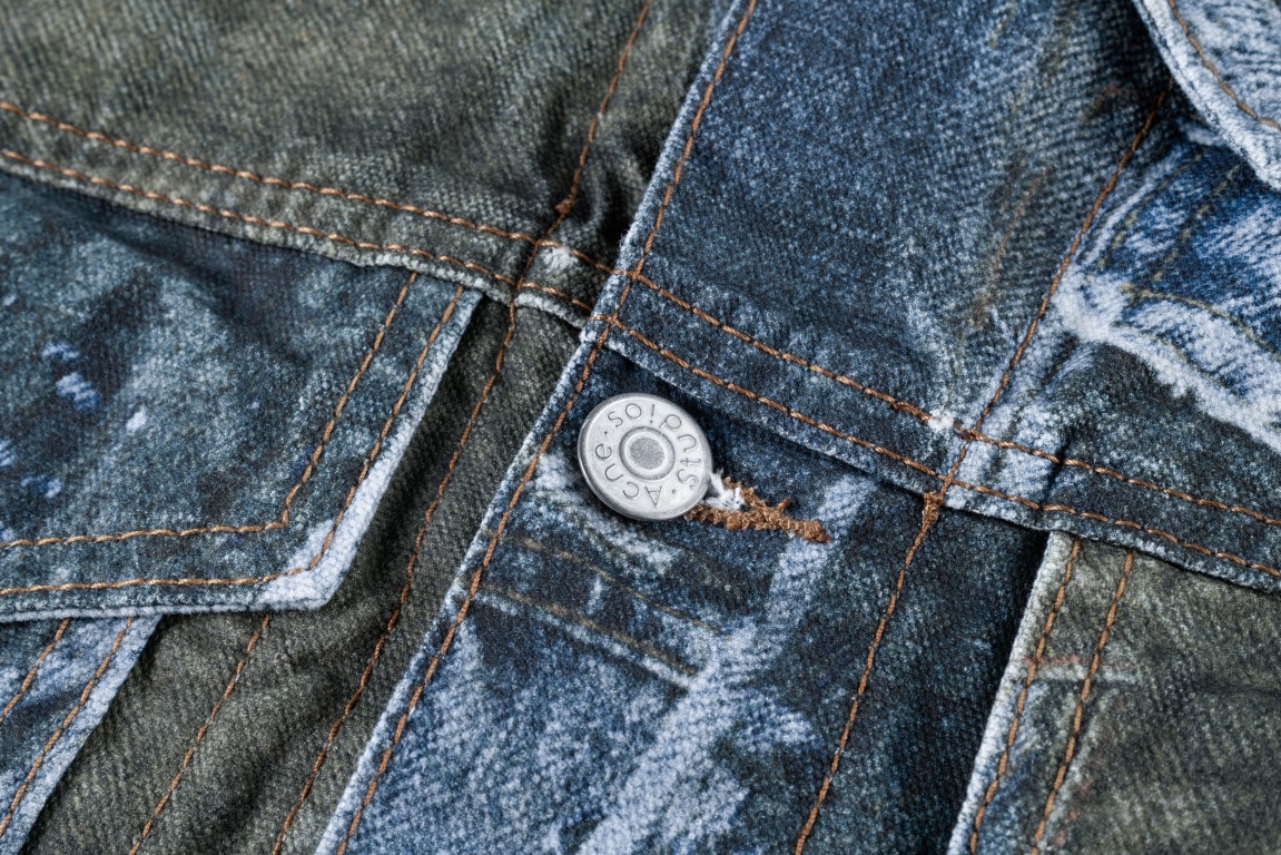 Acne Studios Cowboy Coat: Oversized, Unique, and Stylish in Blue (JZ1595) - 图片 4