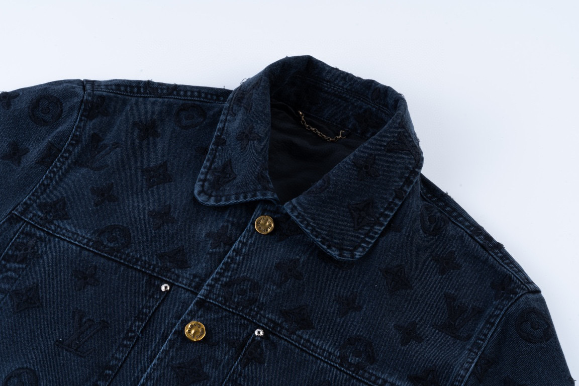 LOUIS VUITTON/路易威登 25ss 北极光火焰渐变牛仔外套-Chinese UA Cheap High Quatity Brand Clothes Bags handbags Sneakers wholesale wholesaler seller from China Factory suppliers Fashion Clothing Shoes best Quality Beautiful Price LOUIS VUITTON/路易威登 25ss 北极光火焰渐变牛仔外套