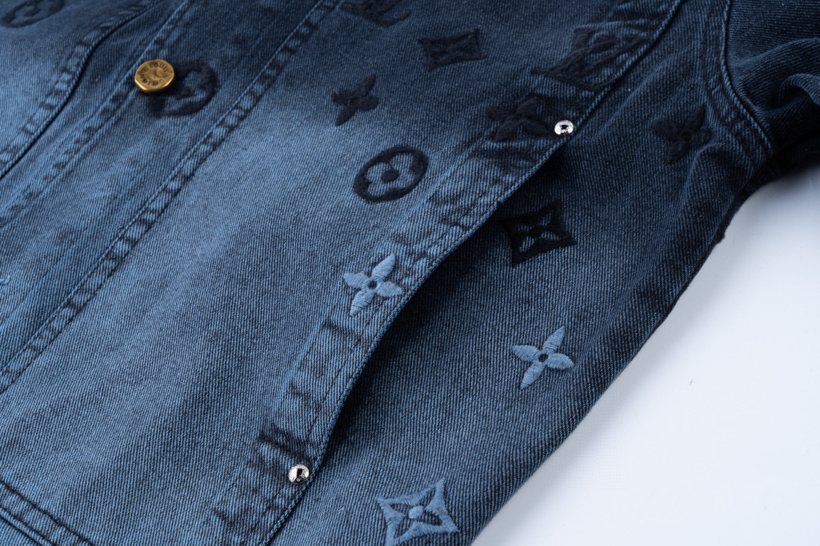 LOUIS VUITTON/路易威登 25ss 北极光火焰渐变牛仔外套-Chinese UA Cheap High Quatity Brand Clothes Bags handbags Sneakers wholesale wholesaler seller from China Factory suppliers Fashion Clothing Shoes best Quality Beautiful Price LOUIS VUITTON/路易威登 25ss 北极光火焰渐变牛仔外套