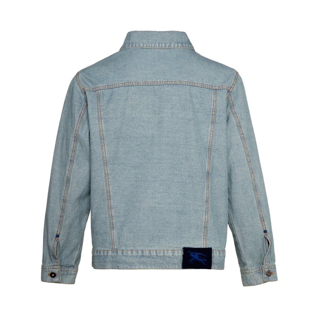 Burberry/巴宝莉 25ss 战马印花贴饰复古水洗生仔夹克外套-Chinese UA Cheap High Quatity Brand Clothes Bags handbags Sneakers wholesale wholesaler seller from China Factory suppliers Fashion Clothing Shoes best Quality Beautiful Price Burberry/巴宝莉 25ss 战马印花贴饰复古水洗生仔夹克外套