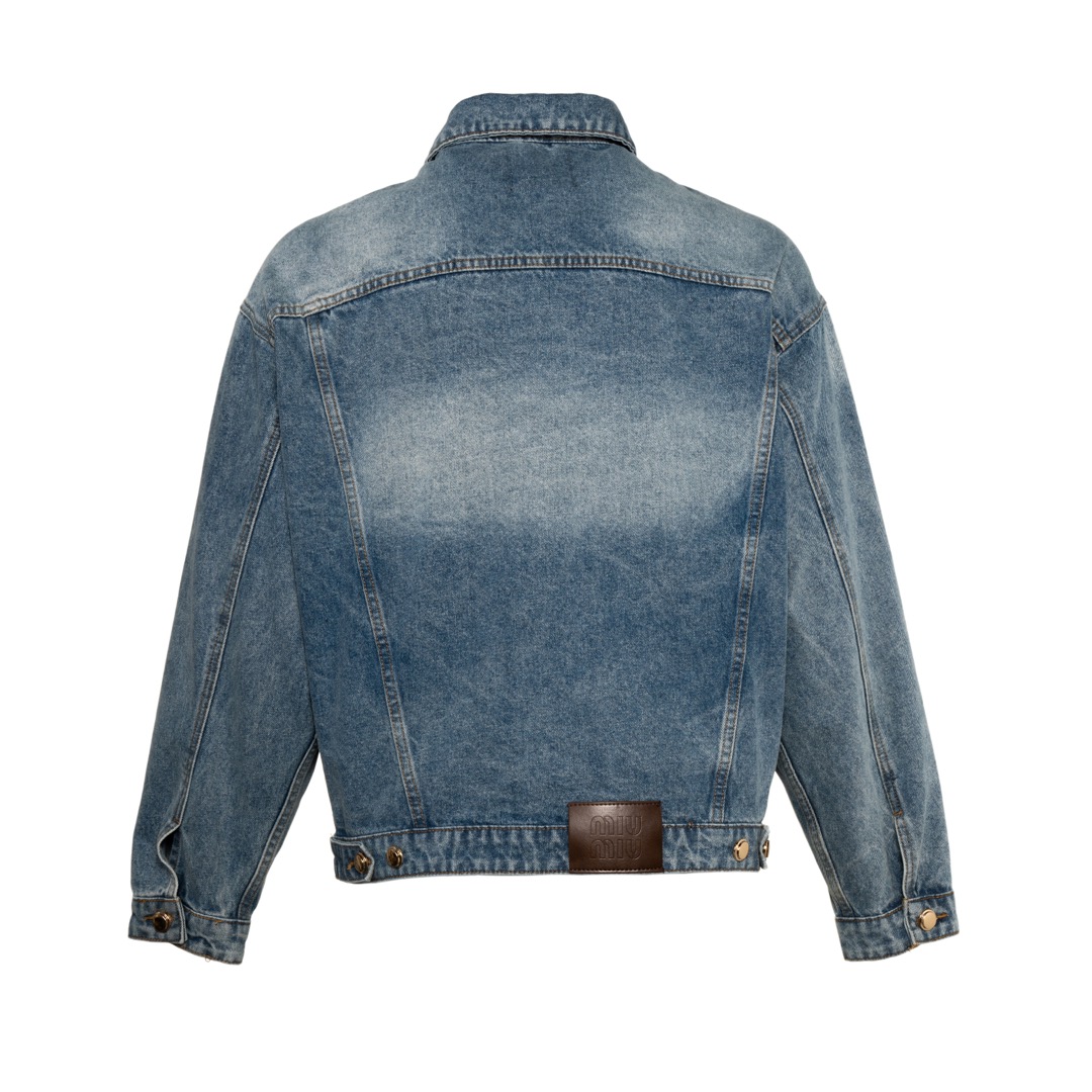 Luxury Cowboy Jacket by Miu Miu: Handcrafted Italian Import with Unique Details - 图片 2