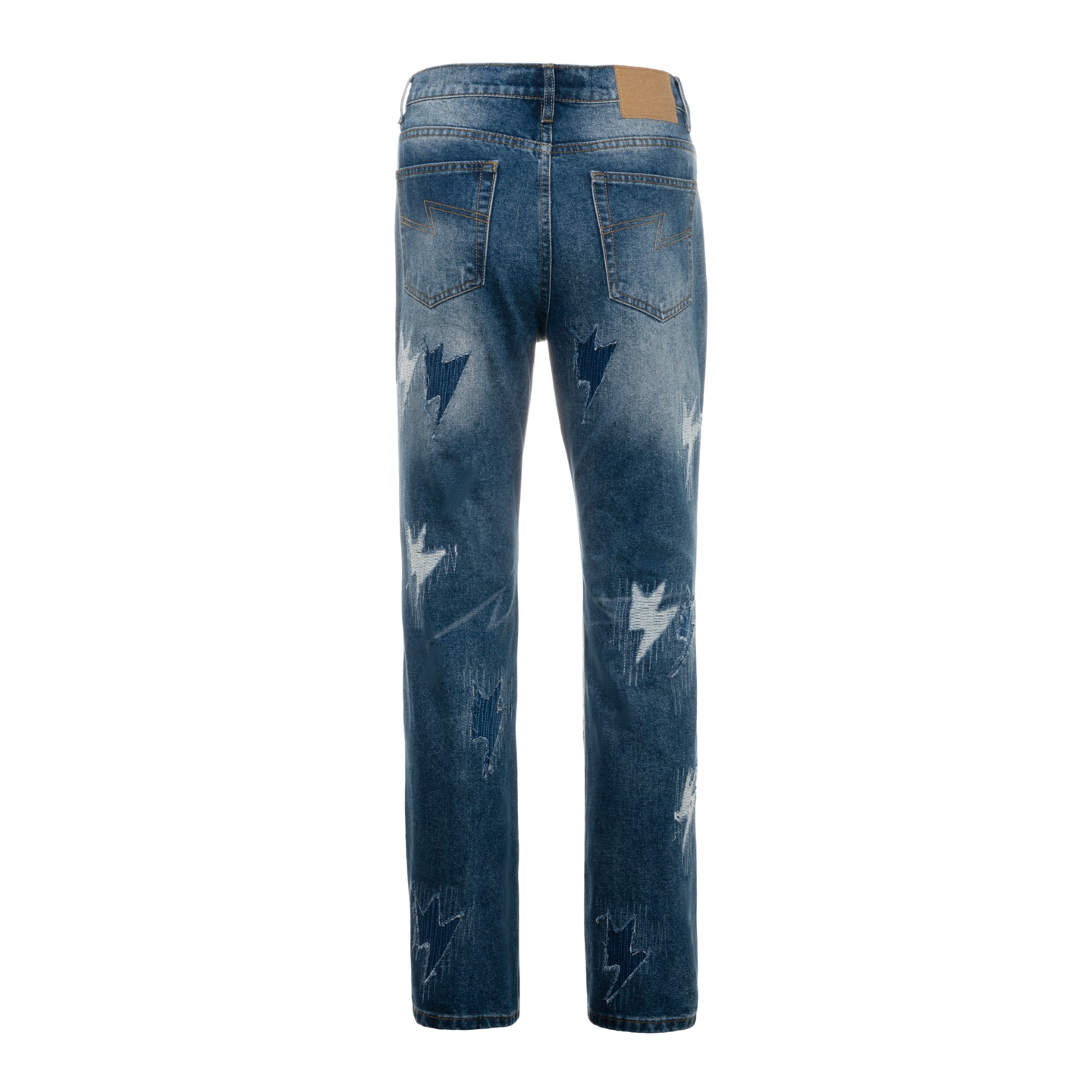 Amexnocap Water-Washed Denim Jeans 2024: High-Quality, Leg-Modified Styles, Various Sizes - 图片 2