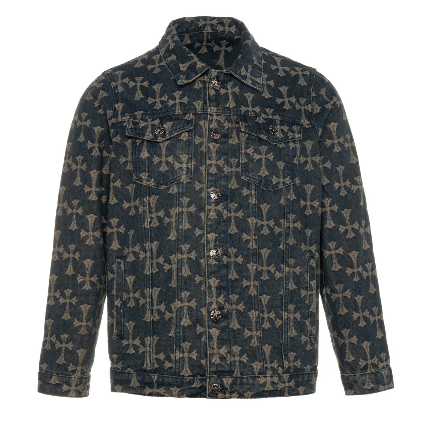 Chrome Hearts Cowboy Jacket with Unique Crucifix Design Elements for Internet Red Stars - 图片 1