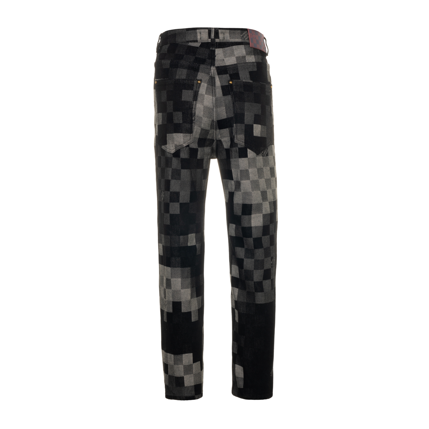 LOUIS VUITTON/路易威登 菲董联名马赛克棋盘格牛仔裤黑色-Chinese UA Cheap High Quatity Brand Clothes Bags handbags Sneakers wholesale wholesaler seller from China Factory suppliers Fashion Clothing Shoes best Quality Beautiful Price LOUIS VUITTON/路易威登 菲董联名马赛克棋盘格牛仔裤黑色