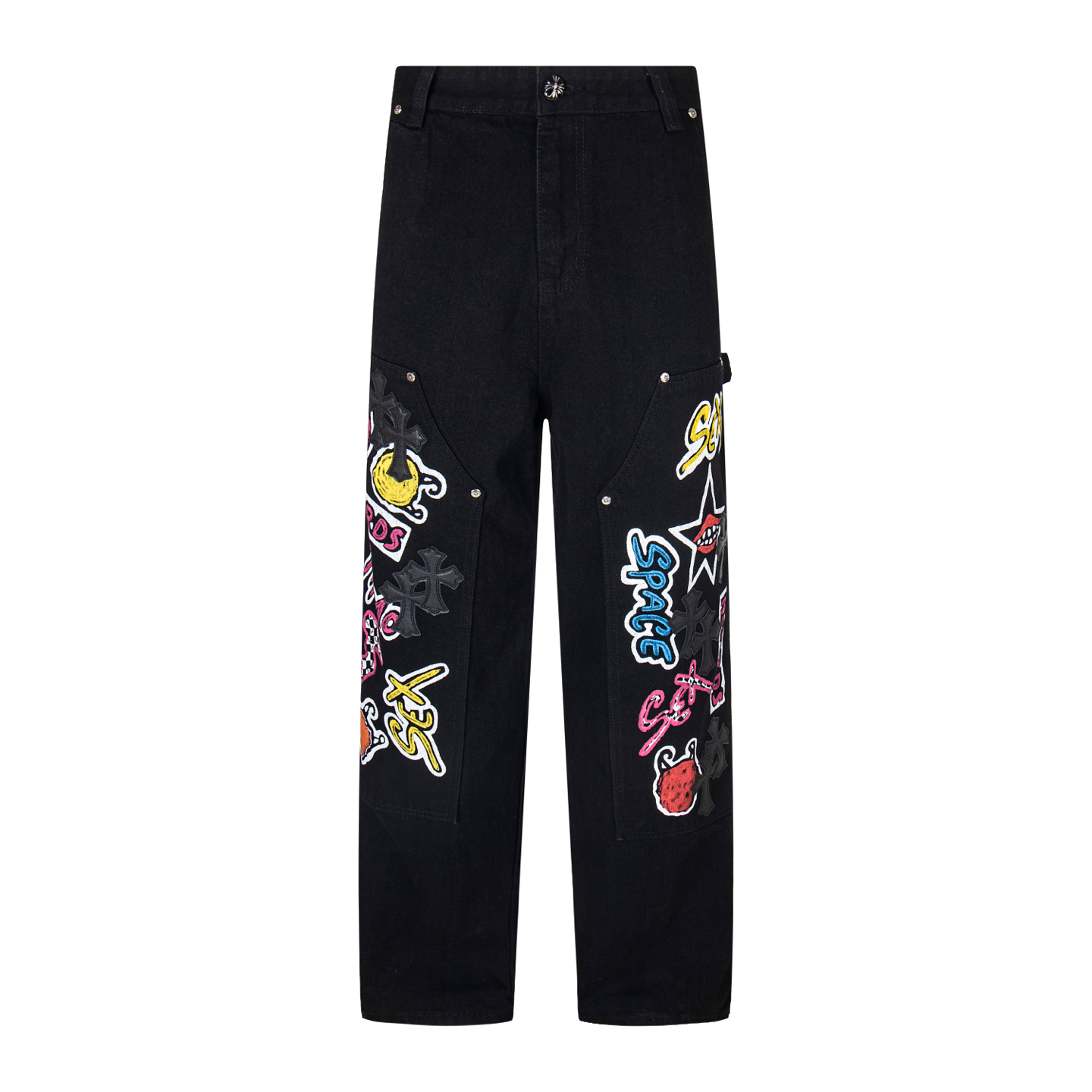 克罗心 Sex Recprds 工装牛仔裤服装,男,女 2