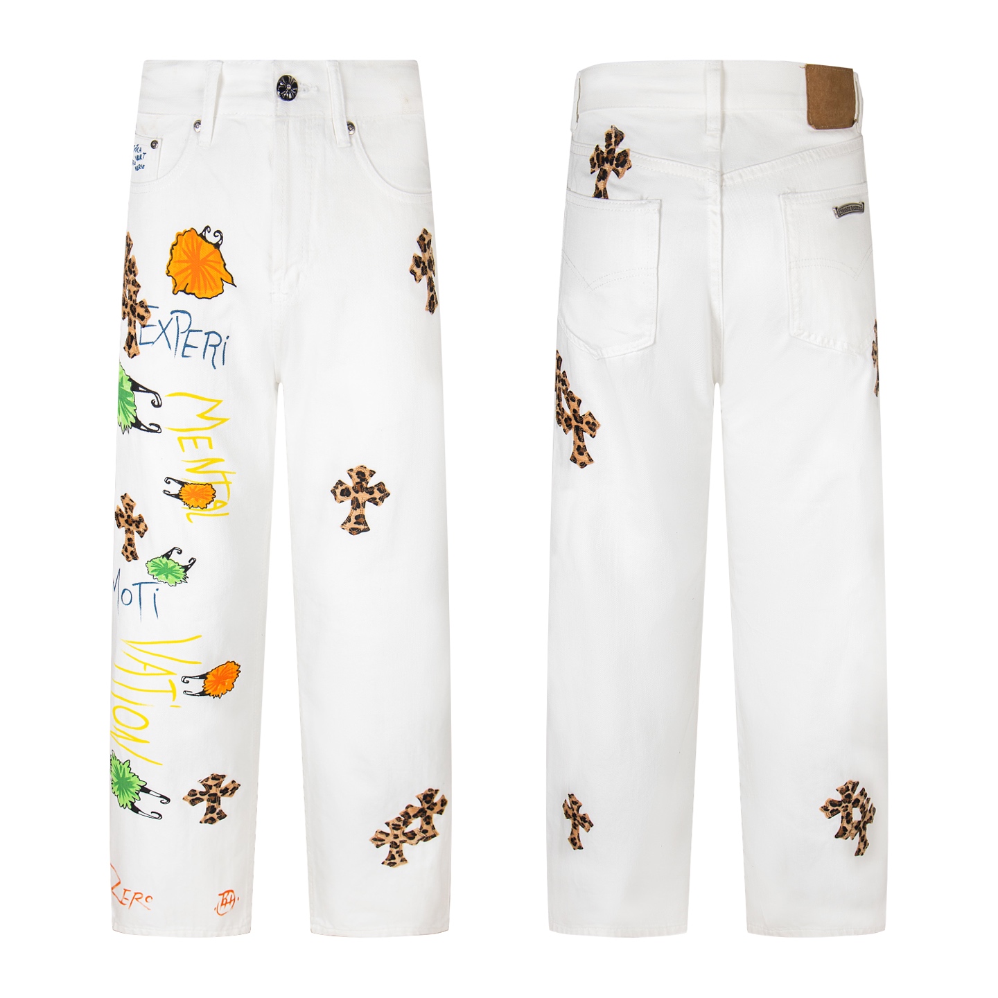 JZ 1720
Chrome Hearts｜ CH克罗心 25SS 白底拼豹纹中古涂鸦绘画...