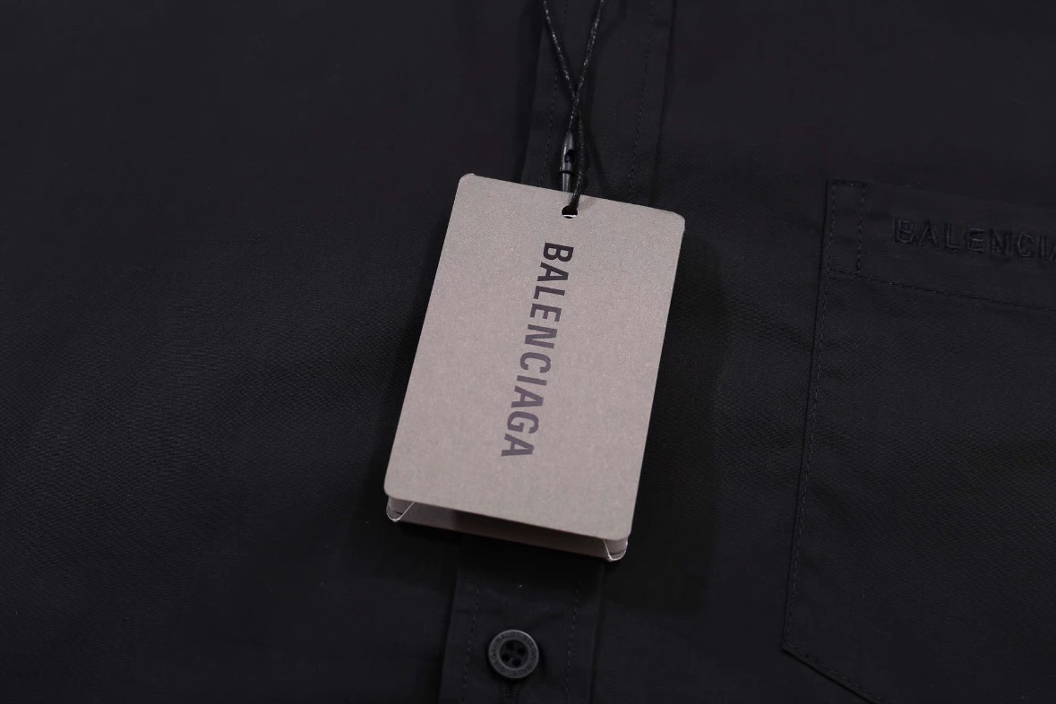 Balenciaga/巴黎世家 25ss 红色签字胶带短袖衬衫