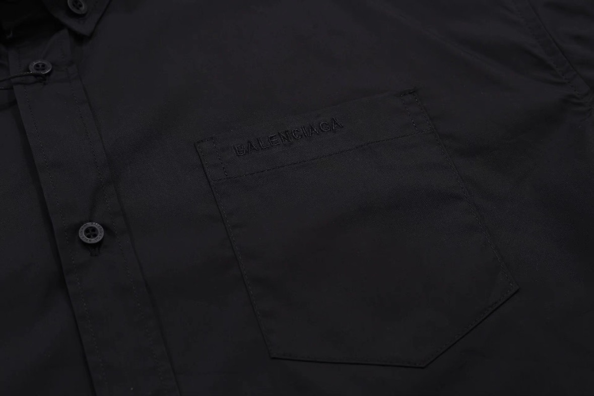 Balenciaga/巴黎世家 25ss 红色签字胶带短袖衬衫