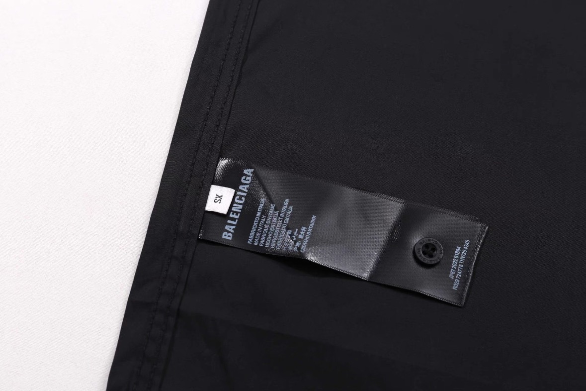 Balenciaga/巴黎世家 25ss 红色签字胶带短袖衬衫