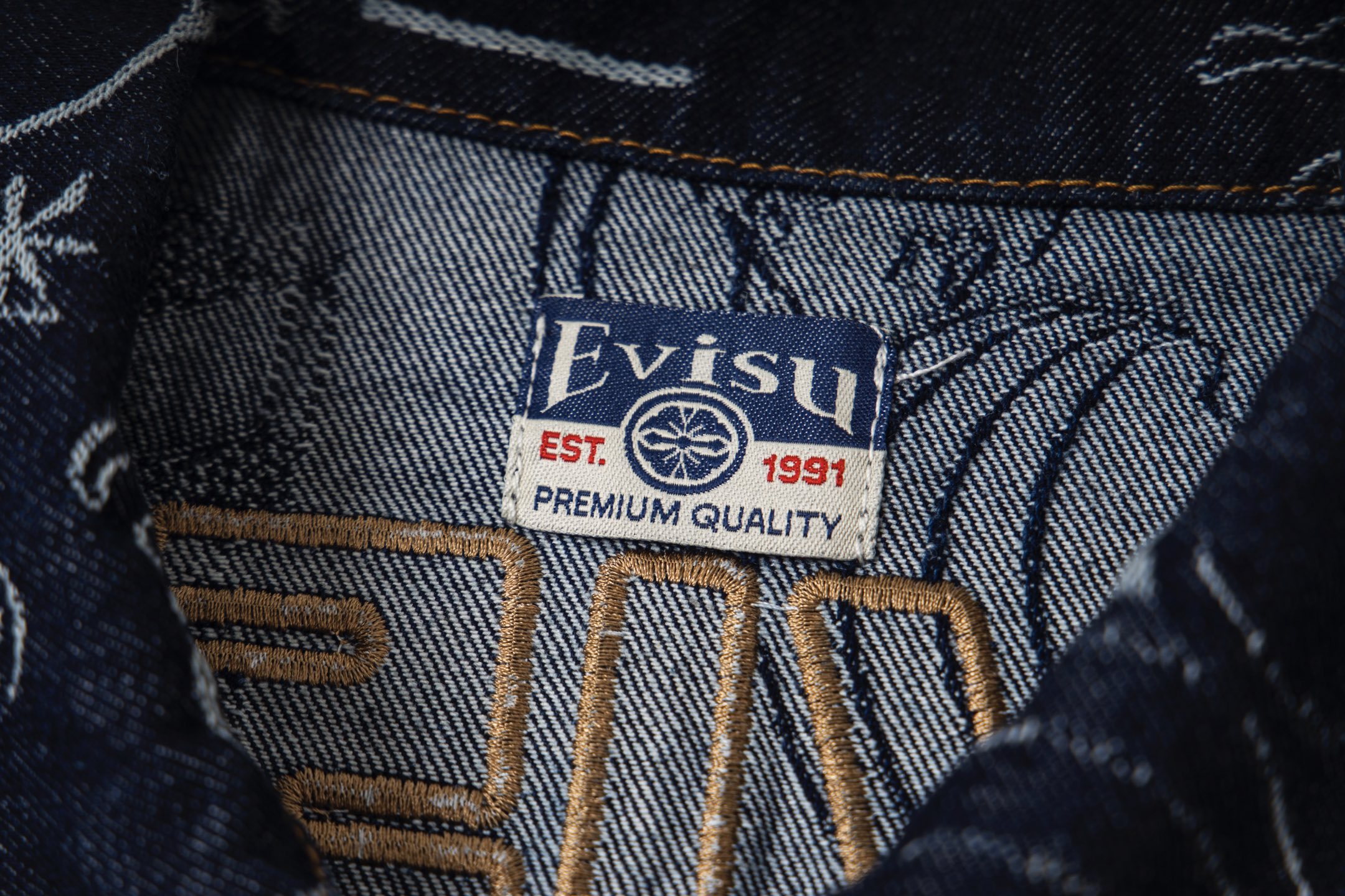 Evisu/福神 25ss 满印嘉文提花龙纹牛仔夹克 23FW男士外套家花满印牛仔主打款 蓝色-Chinese UA Cheap High Quatity Brand Clothes Bags handbags Sneakers wholesale wholesaler seller from China Factory suppliers Fashion Clothing Shoes best Quality Beautiful Price Evisu/福神 25ss 满印嘉文提花龙纹牛仔夹克 23FW男士外套家花满印牛仔主打款 蓝色