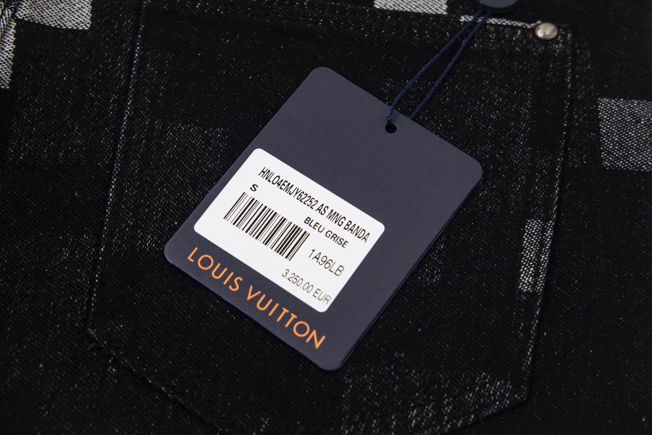 Louis Vuitton/路易威登24sS马赛克棋盘格提花生仔短裤 黑色