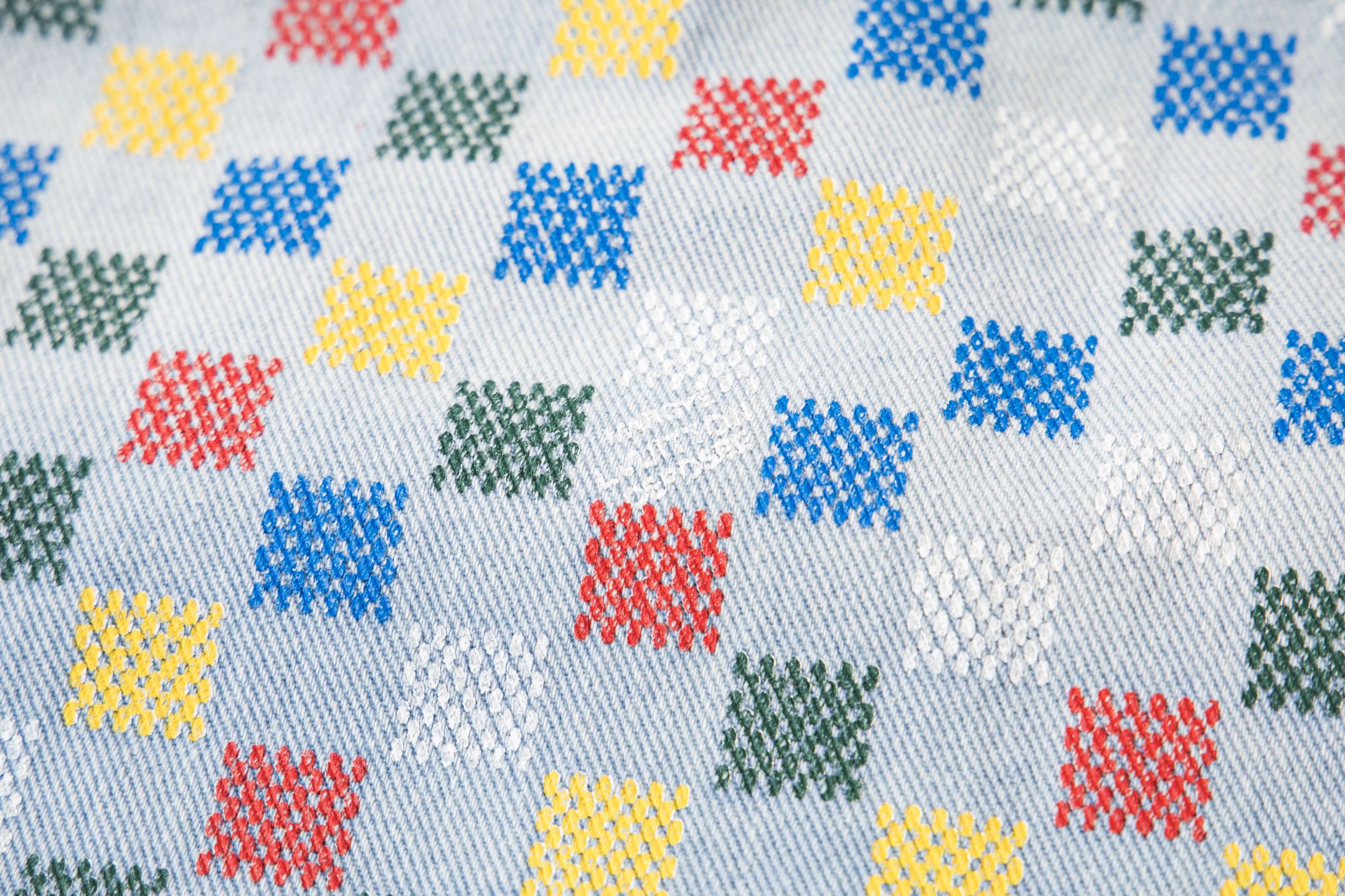 Louis Vuitton/路易威登 彩色棋盘格生仔外套-Chinese UA Cheap High Quatity Brand Clothes Bags handbags Sneakers wholesale wholesaler seller from China Factory suppliers Fashion Clothing Shoes best Quality Beautiful Price Louis Vuitton/路易威登 彩色棋盘格生仔外套