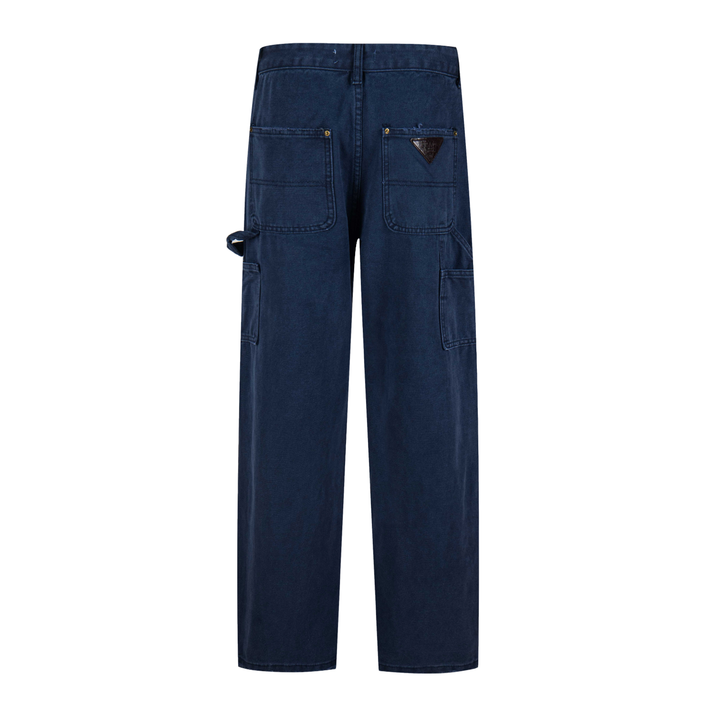 Prada/普拉达 25ss 皮标三角牛仔工装长裤