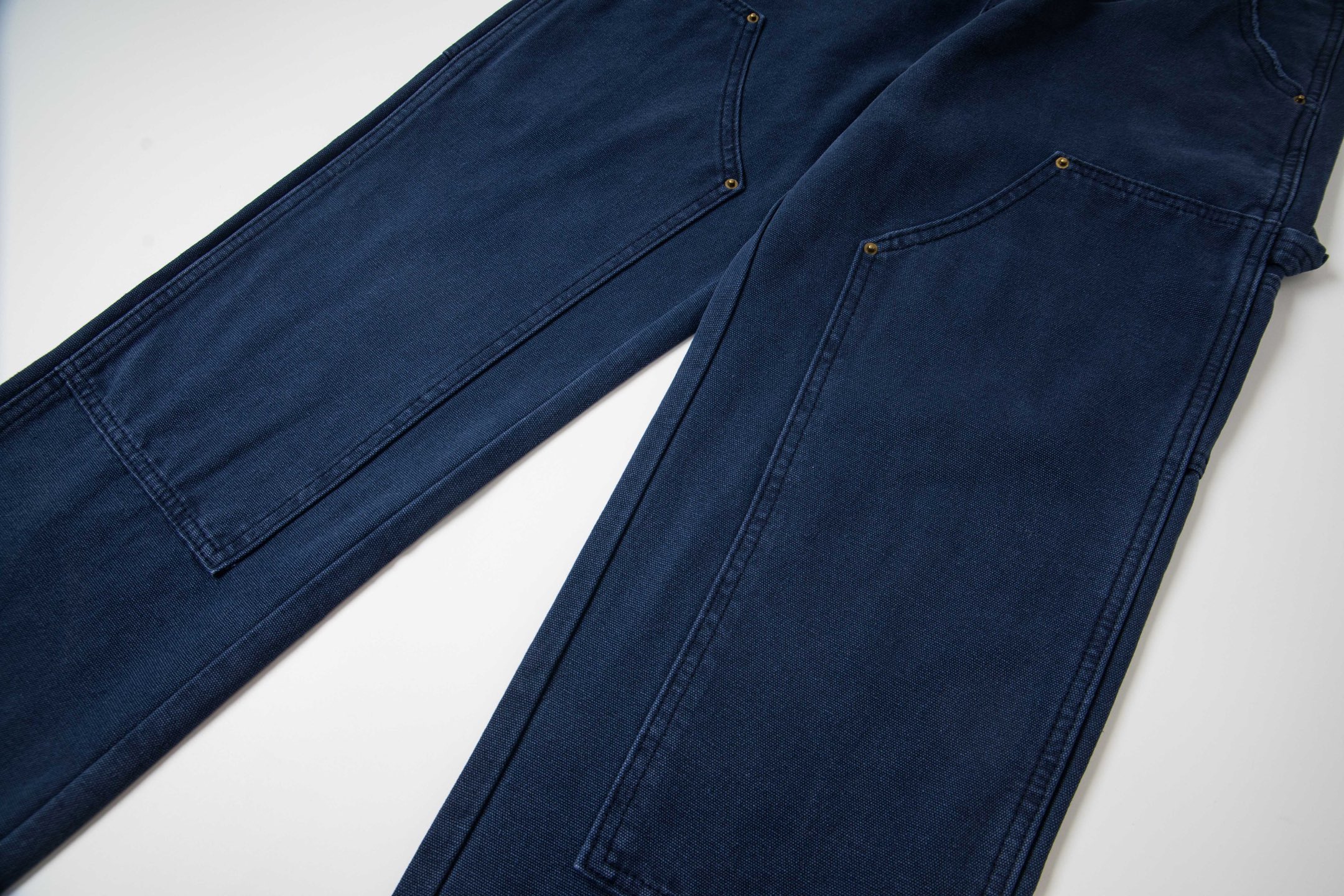 Prada/普拉达 25ss 皮标三角牛仔工装长裤